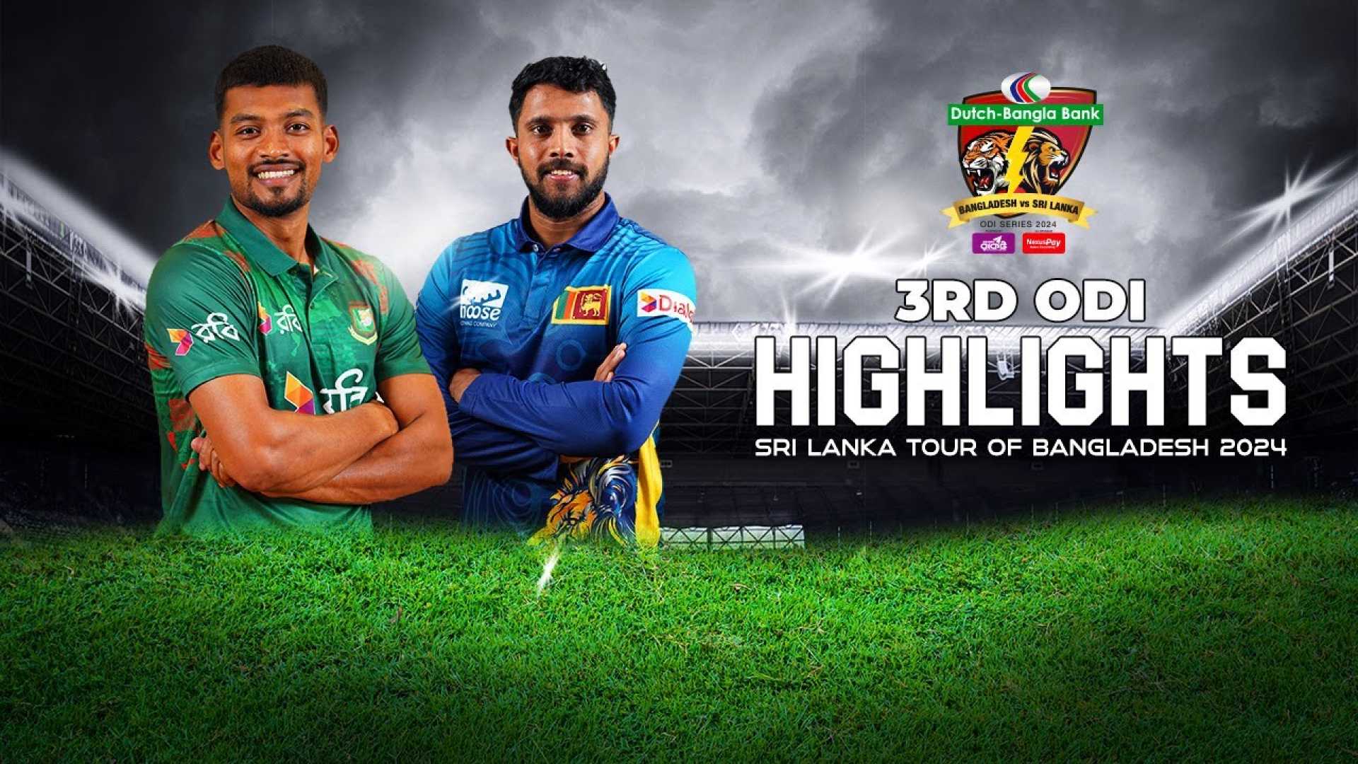 Bangladesh Vs Sri Lanka Odi Cricket Match