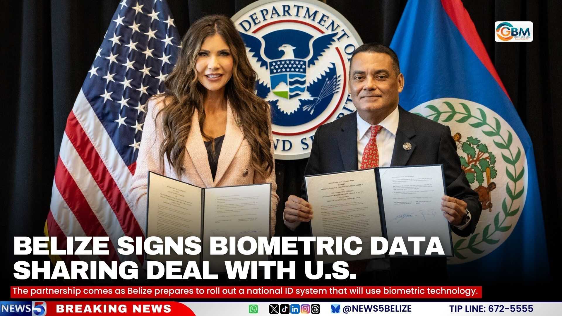 Belize Biometric Data Agreement News