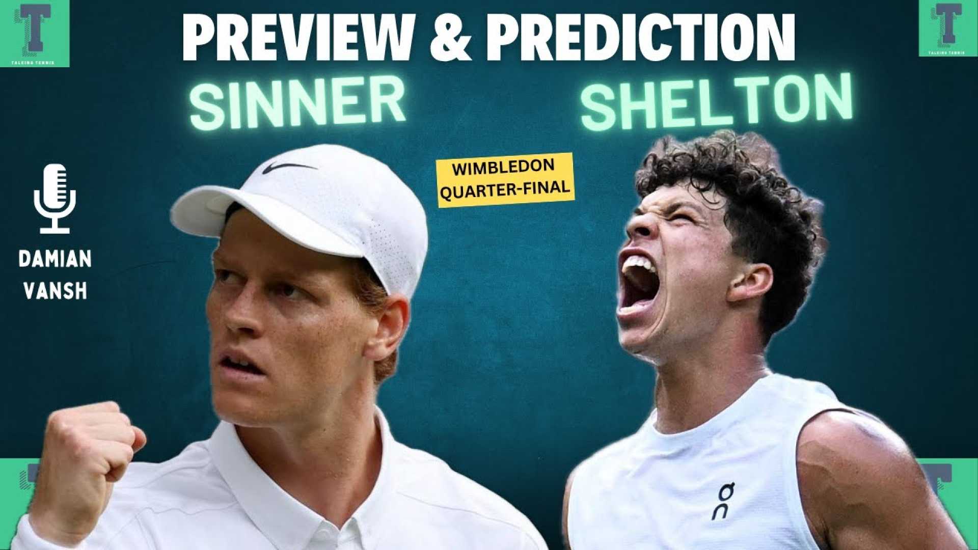 Ben Shelton Jannik Sinner Wimbledon 2025