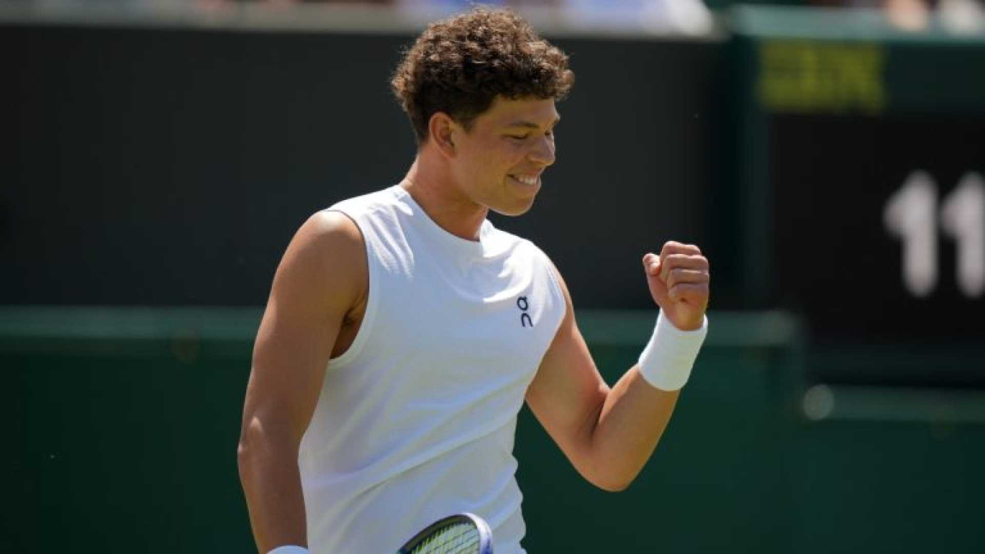 Ben Shelton Wimbledon Tennis Match