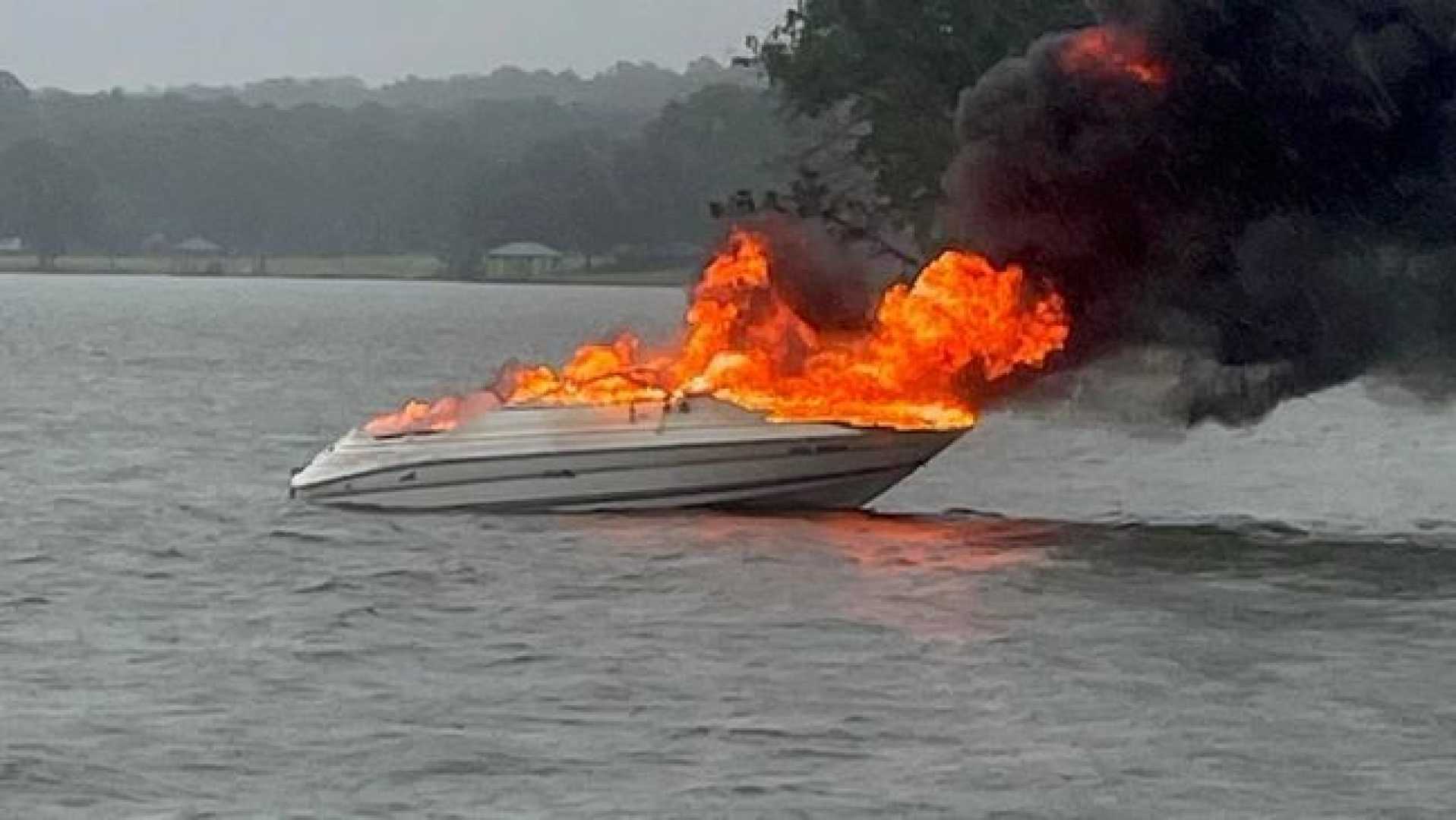 Boat Explosion Lake Martin