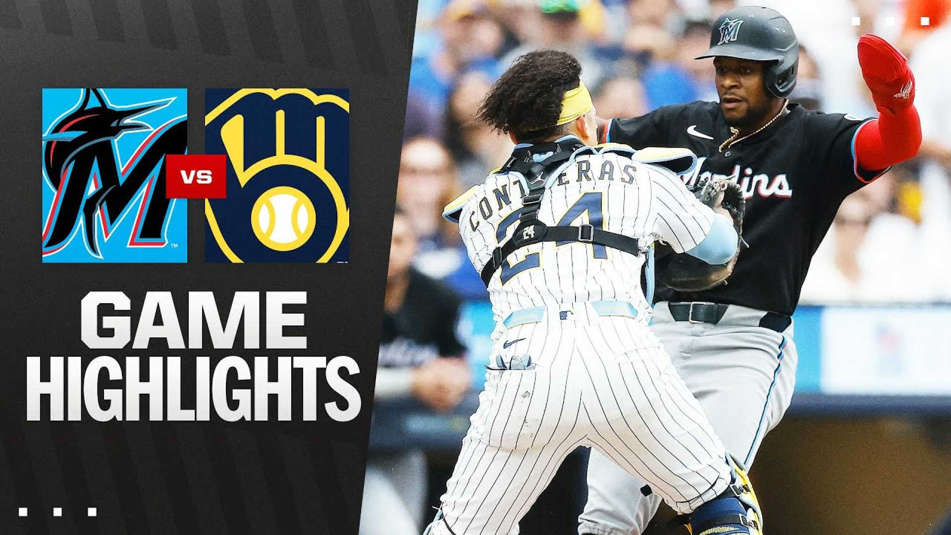 Brewers Vs Marlins Baseball Game