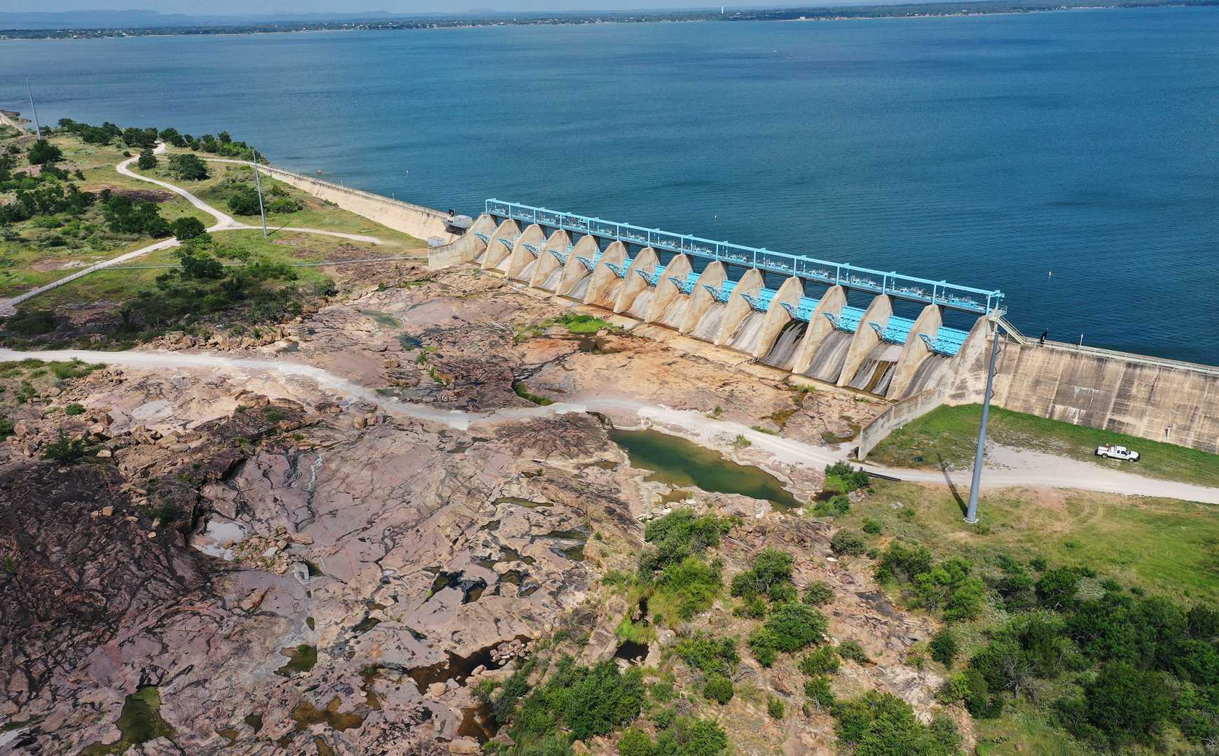 Buchanan Dam Floodgates Heavy Rain