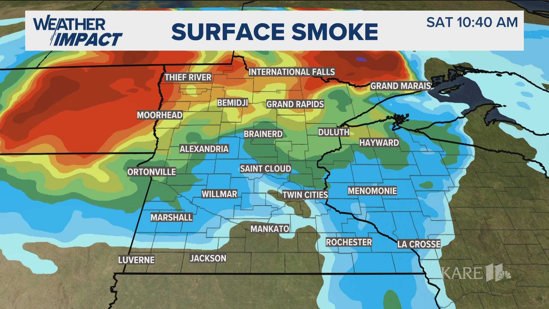 Canadian Wildfires Air Quality Alerts Minnesota