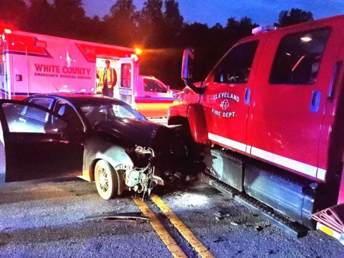 Car Fire Forsyth County