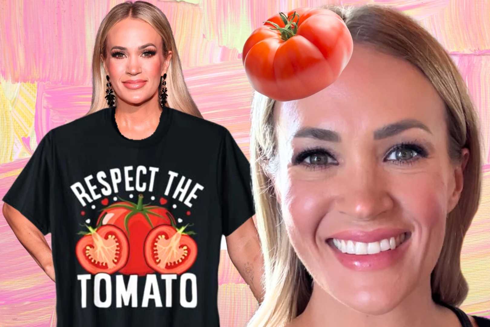 Carrie Underwood Tomato Instagram Garden