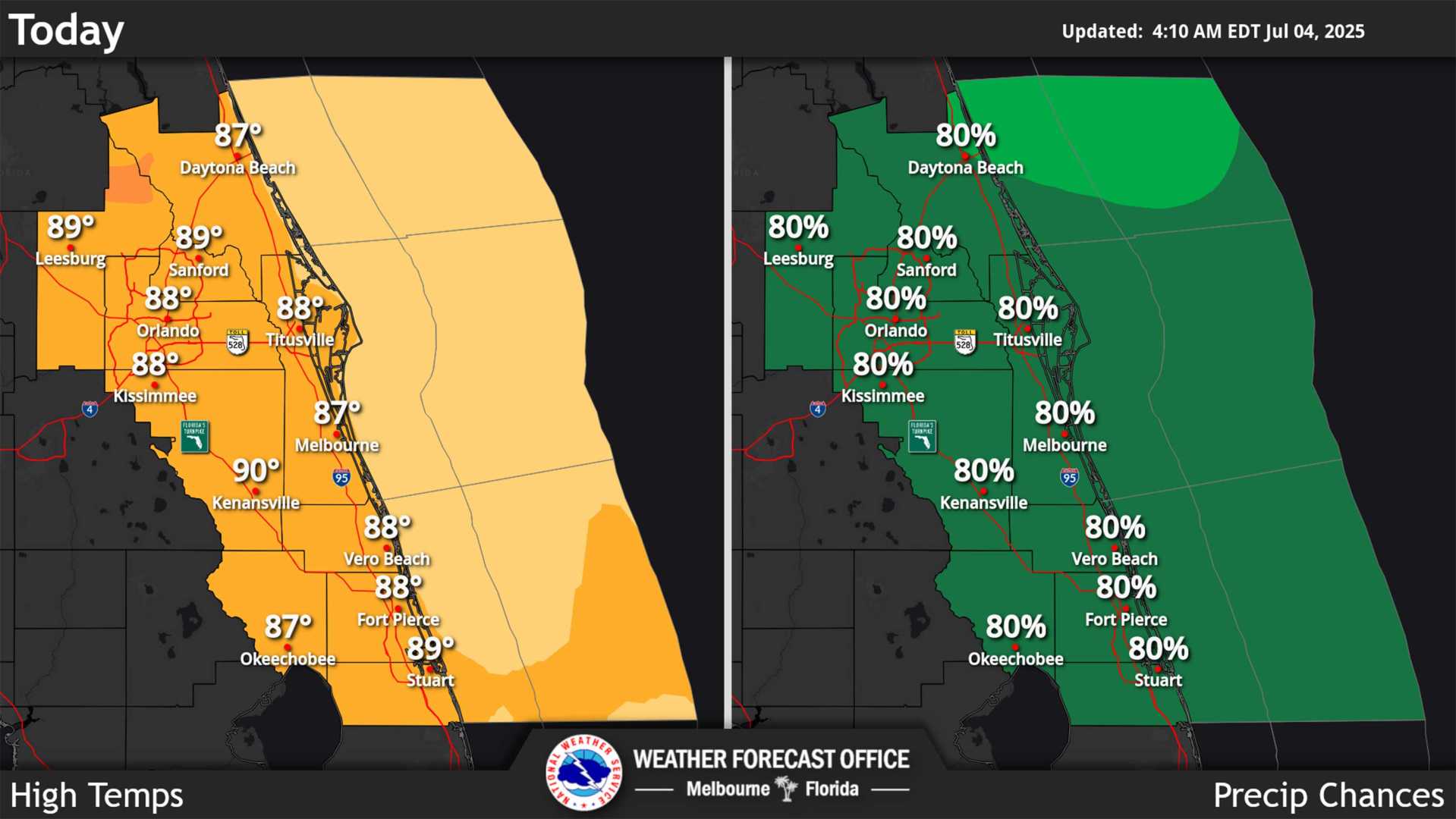 Central Florida Heavy Rain Forecast