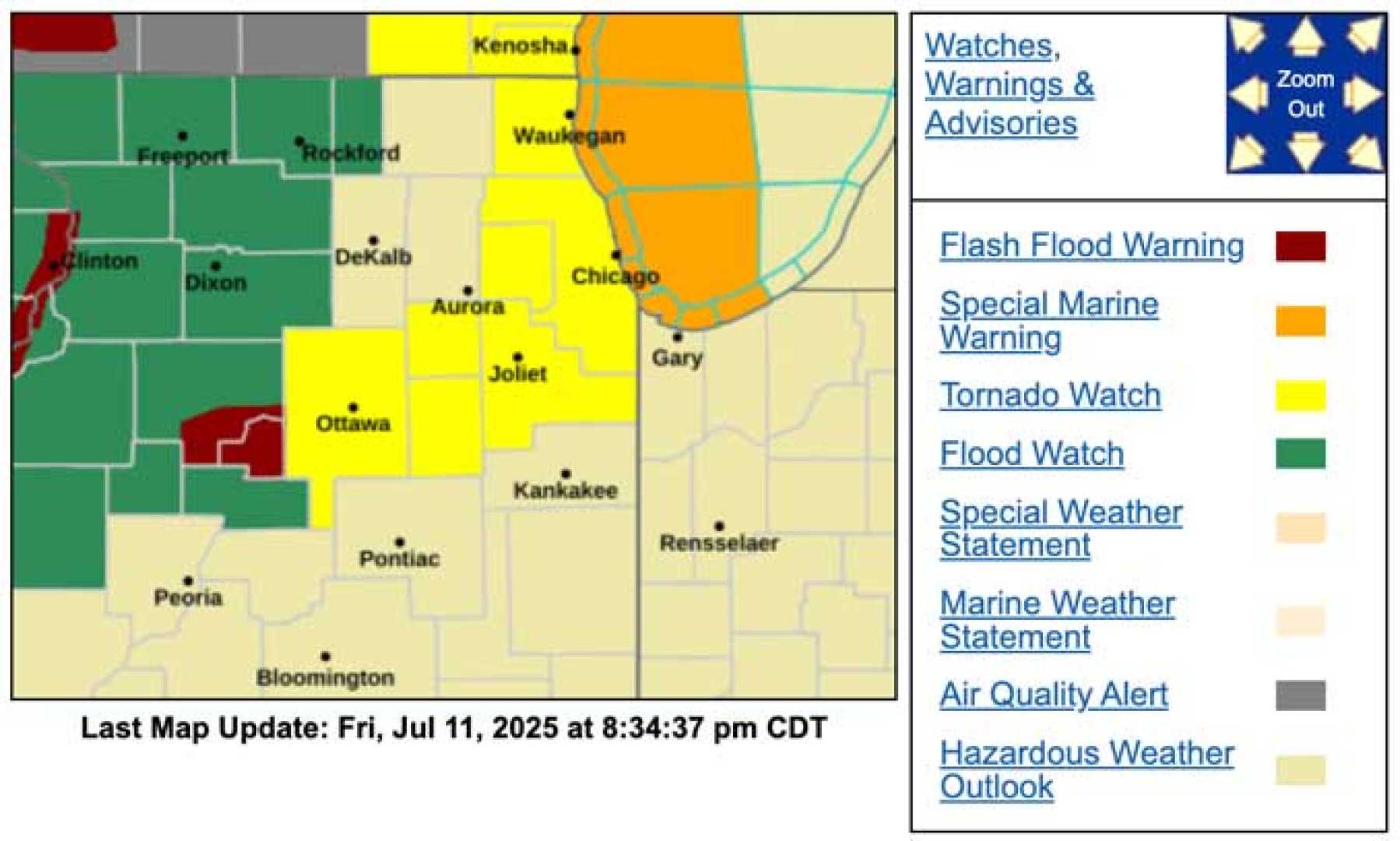 Chicago Severe Weather Forecast July 2025