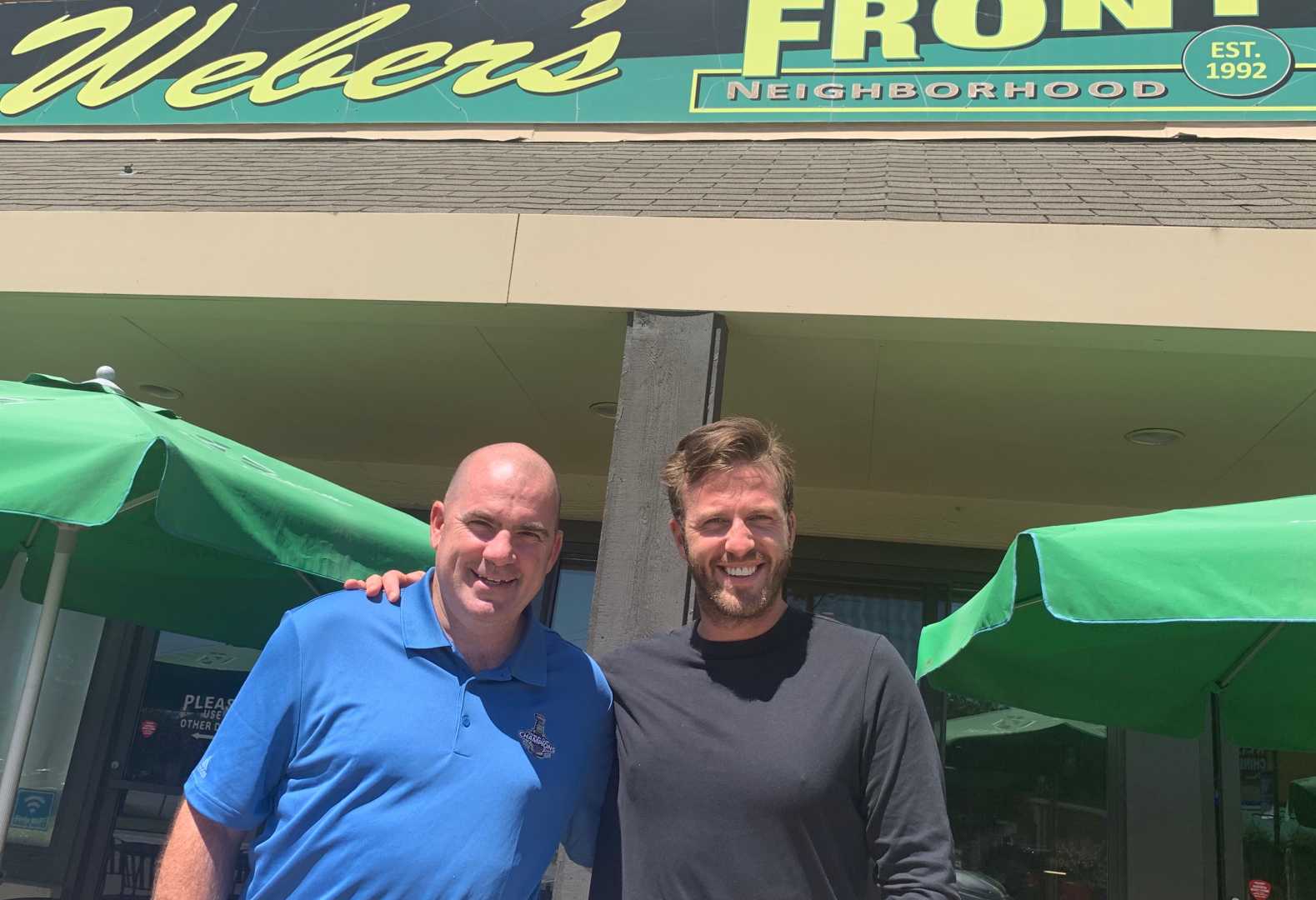 Chris Kerber Joey Vitale Blues Hockey