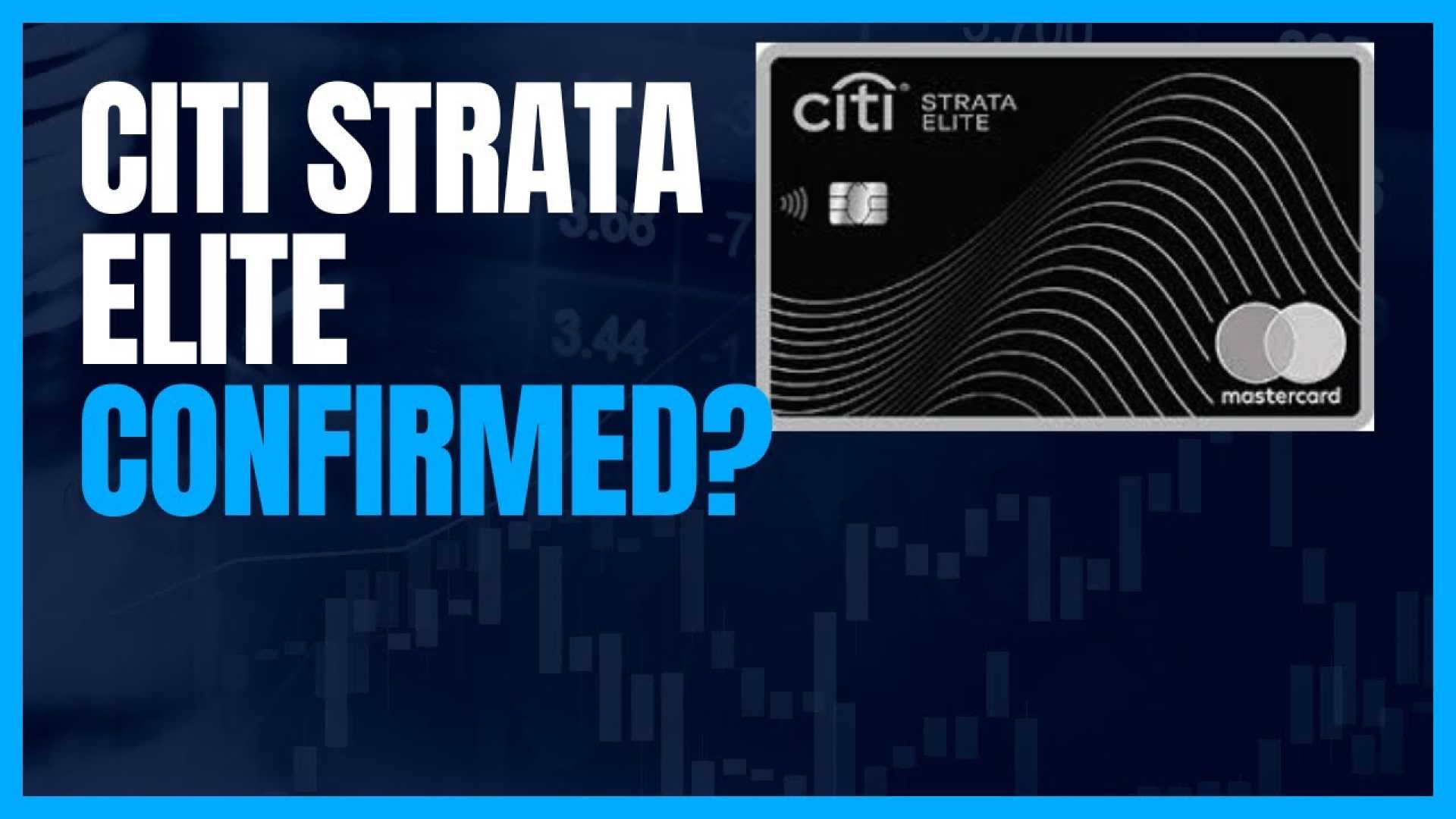 Citi Strata Elite Credit Card Features