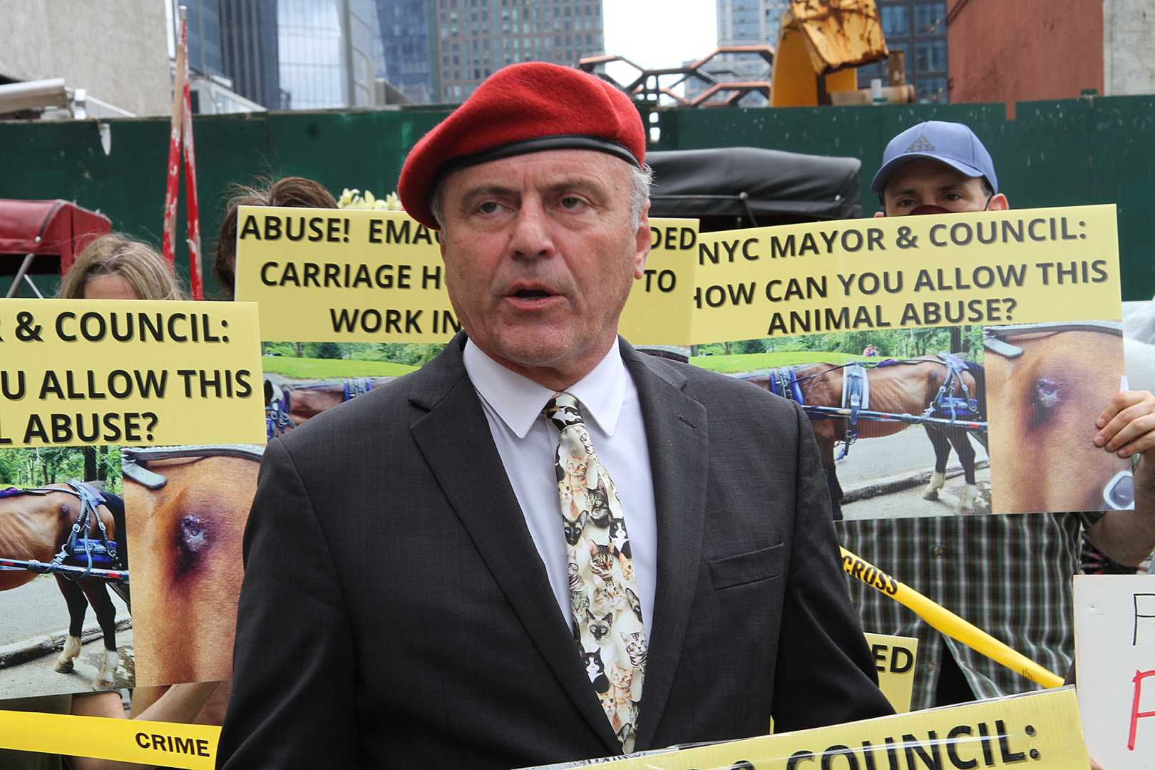 Curtis Sliwa Animal Rights Rally