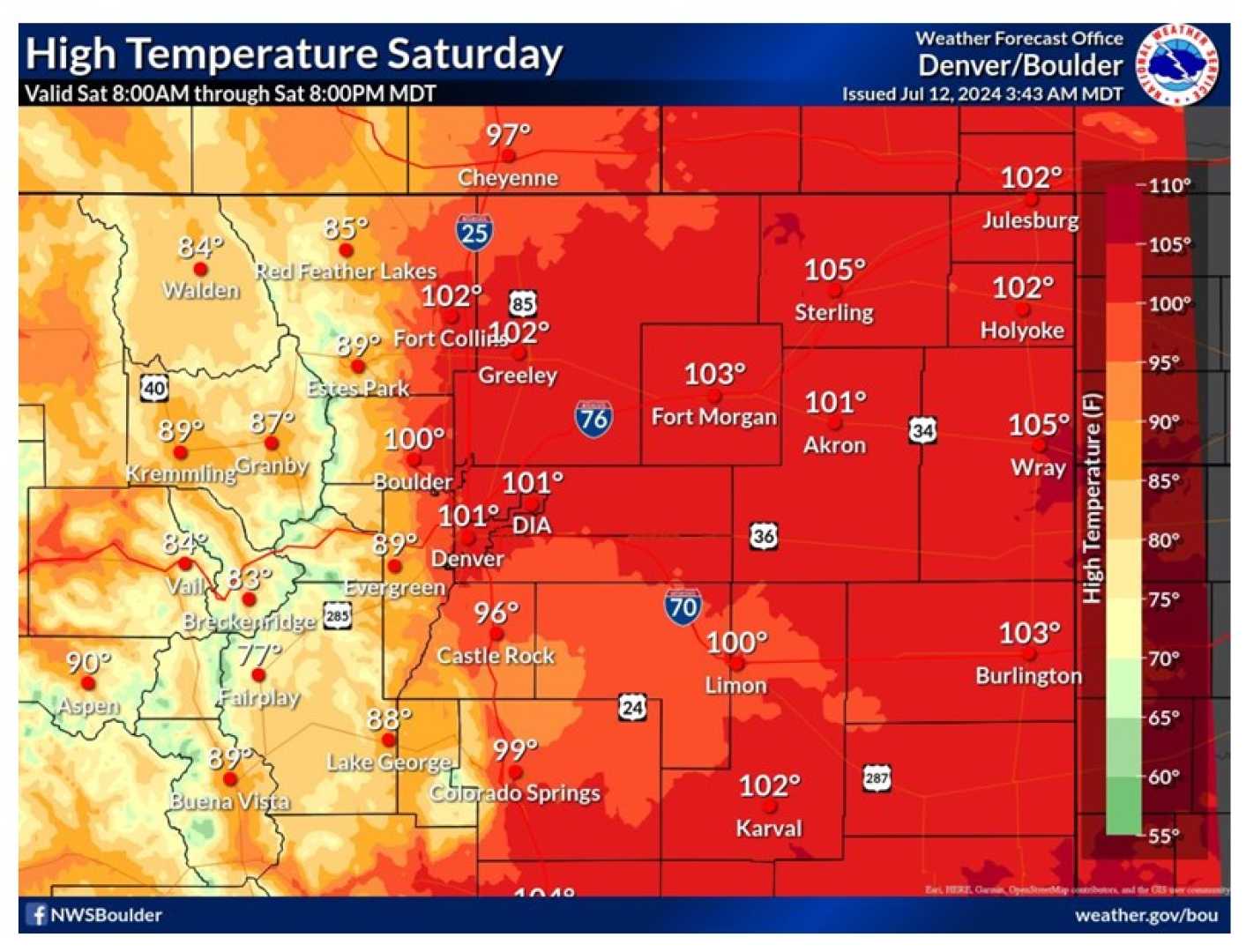 Denver Heat Advisory July 2024