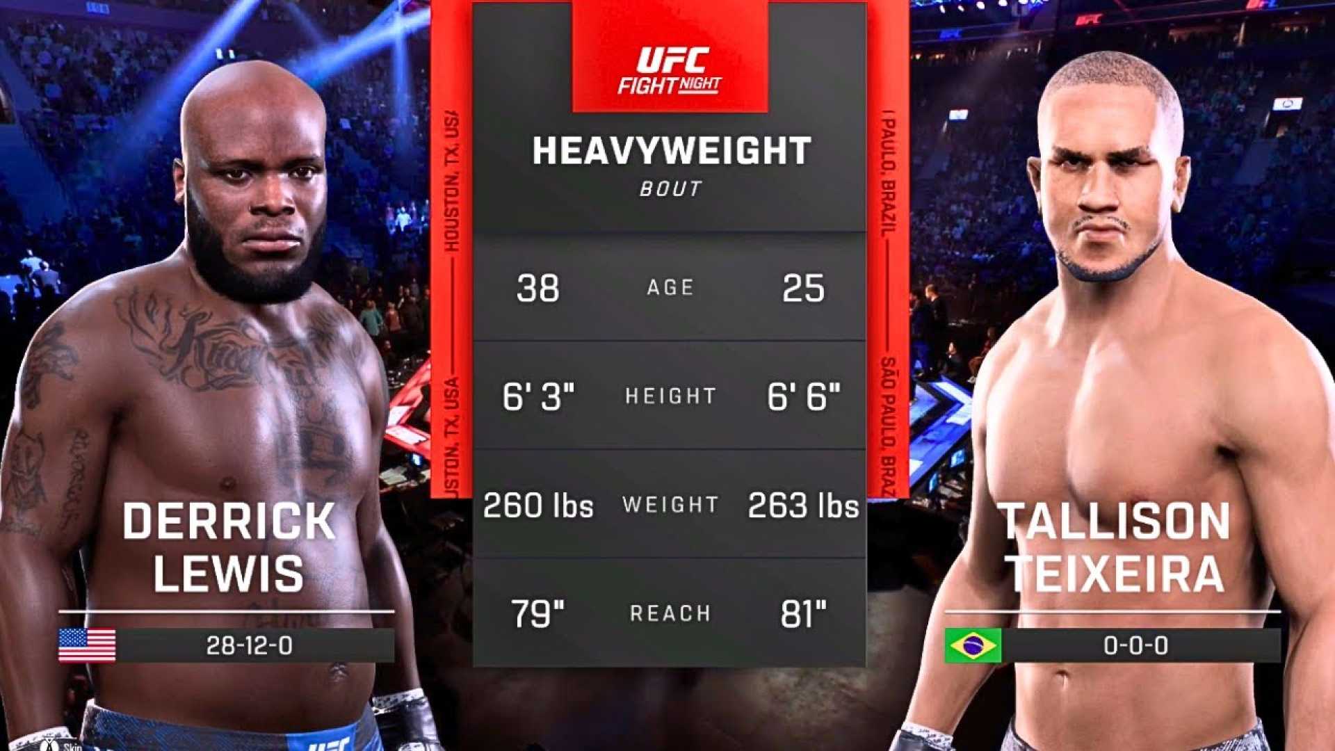 Derrick Lewis Vs Tallison Teixeira Fight