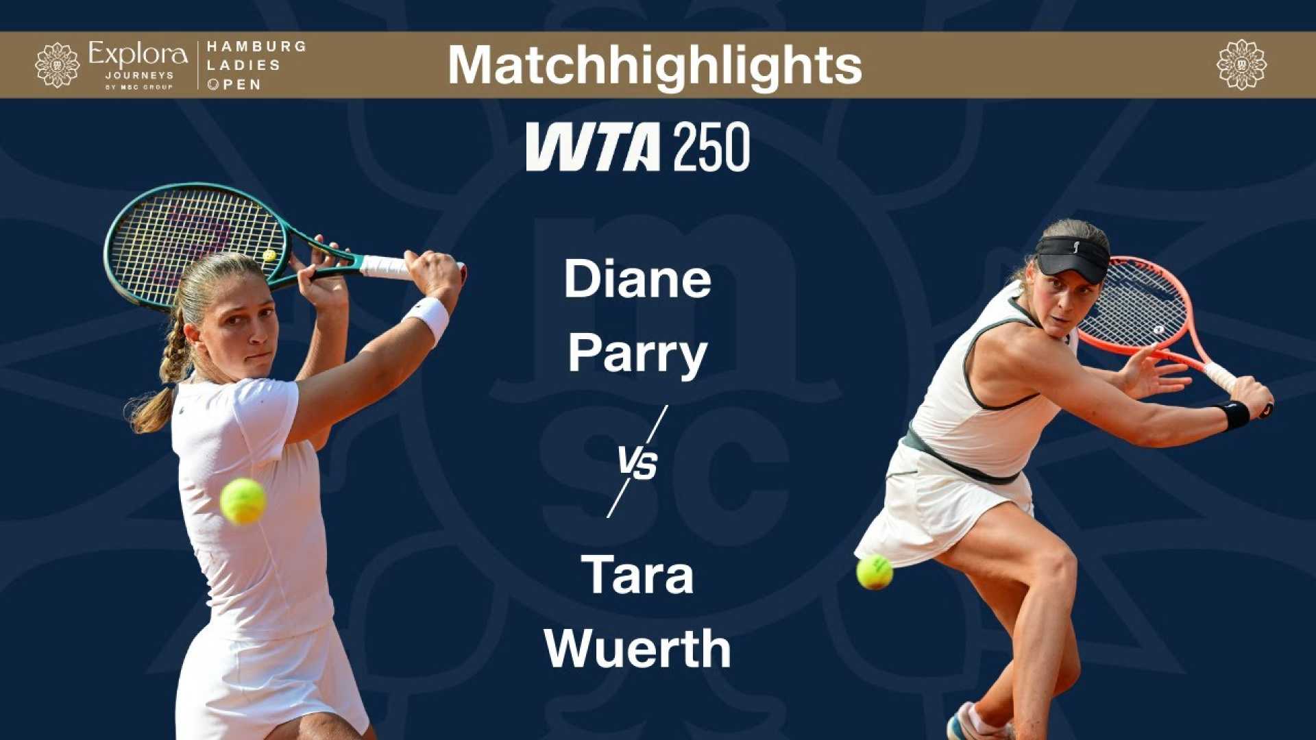 Diane Parry Tennis Match Msc Ladies Open