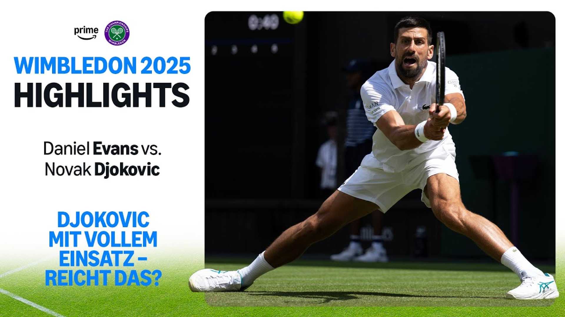 Djokovic Vs Evans Wimbledon 2025