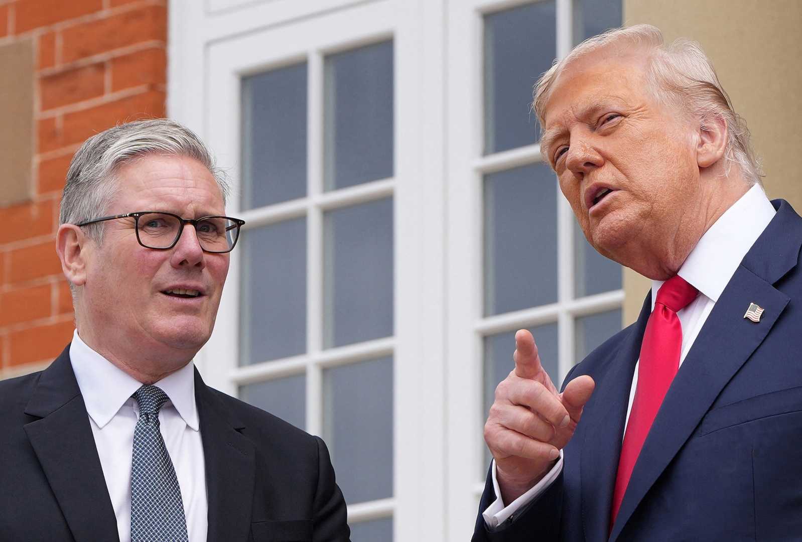 Donald Trump Keir Starmer Scottish Meeting
