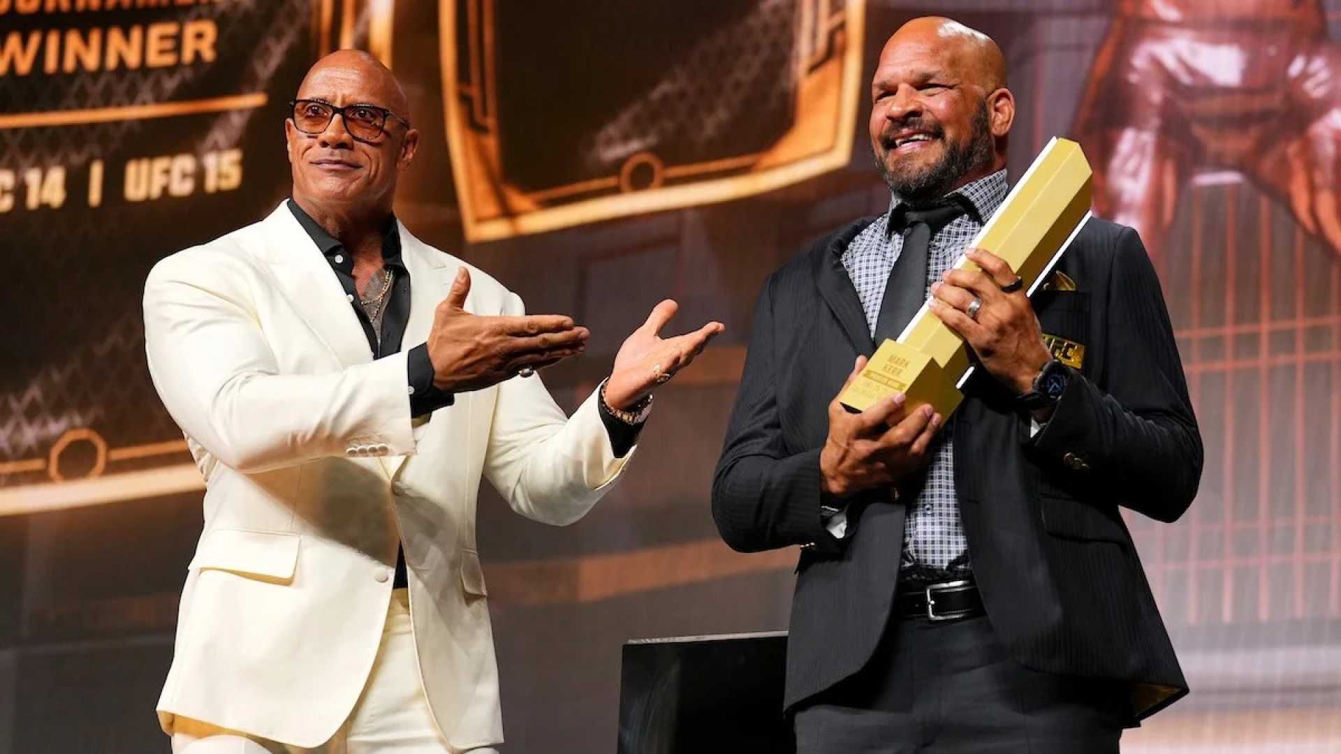 Dwayne Johnson Mark Kerr Ufc Hall Of Fame