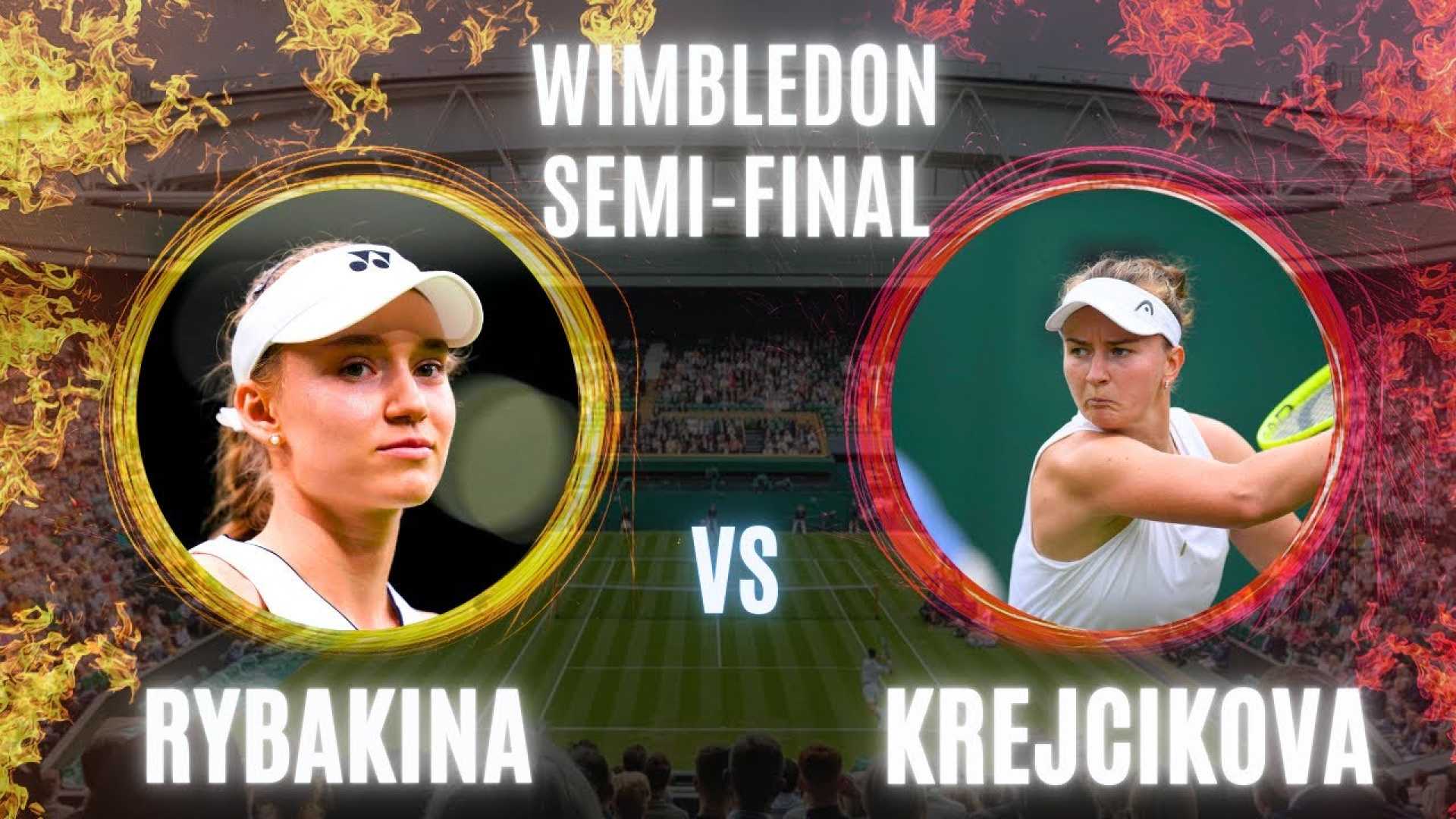 Elena Rybakina And Barbora Krejcikova Wimbledon