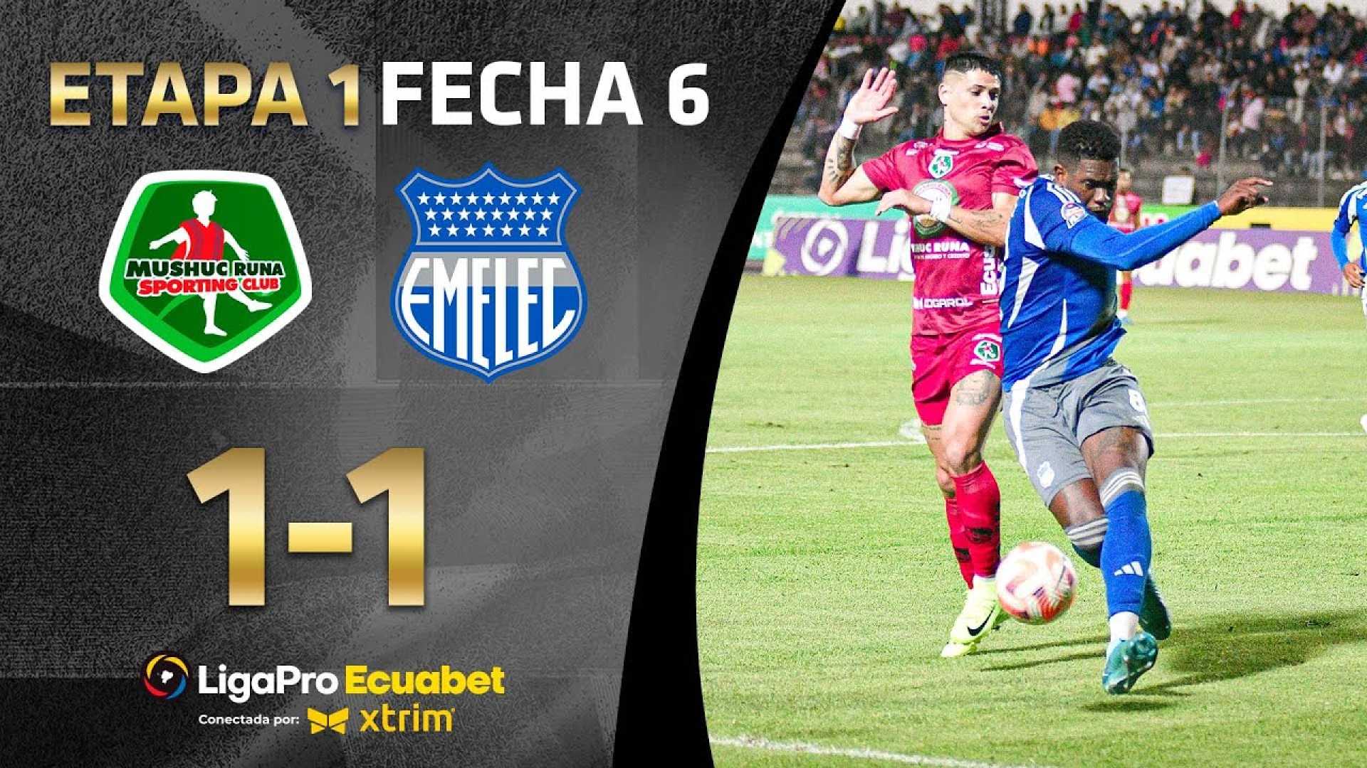 Emelec Vs Mushuc Runa Football Match