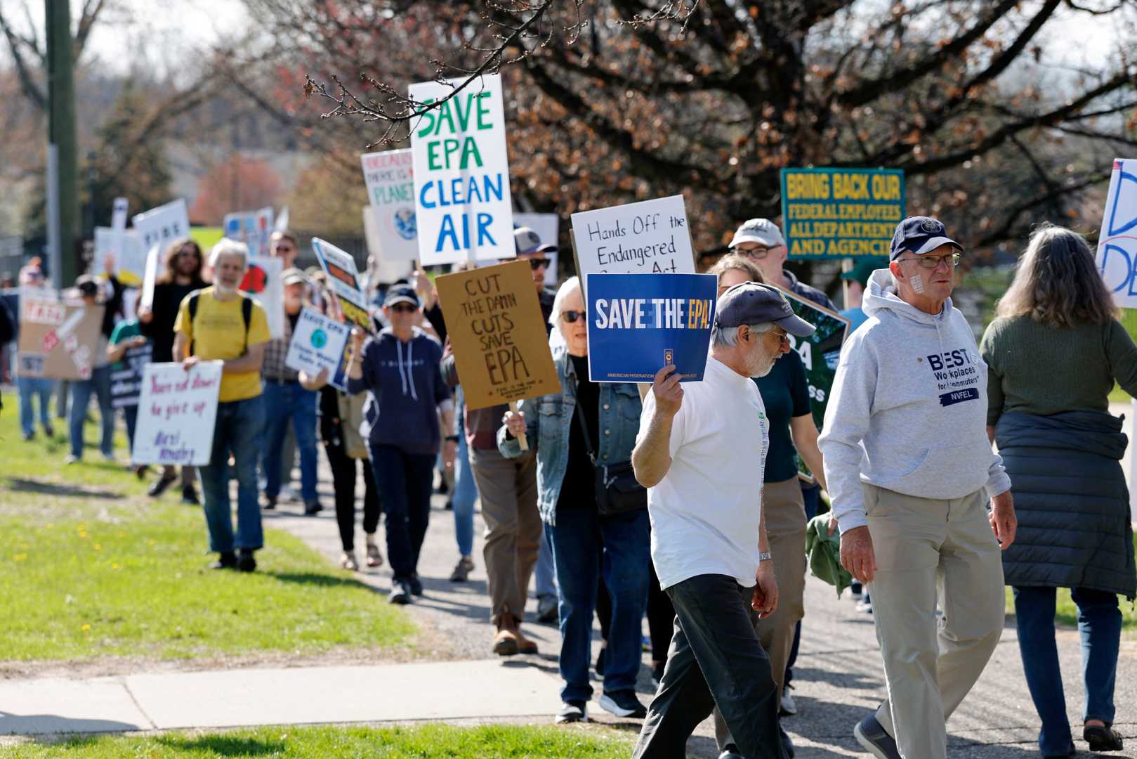 Epa Employees Protest Against Trump Administration