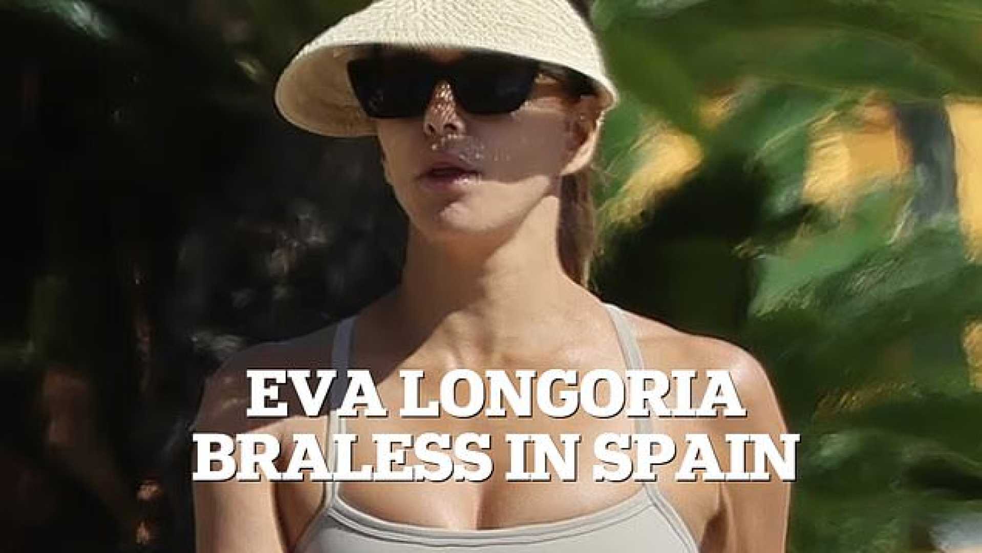 Eva Longoria Power Walking In Spain