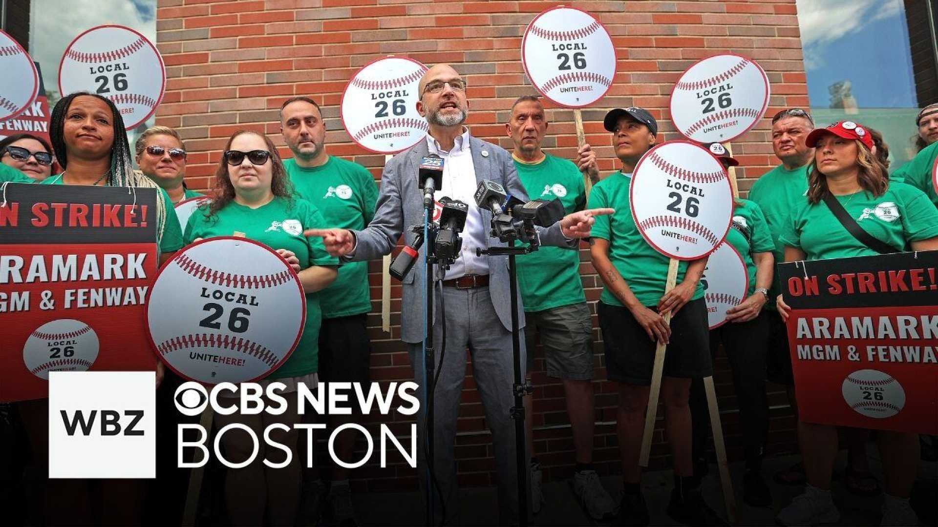 Fenway Park Concessions Strike Workers