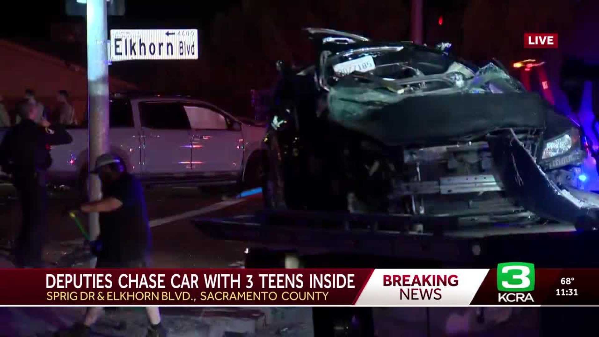 Foothill Farms Car Crash