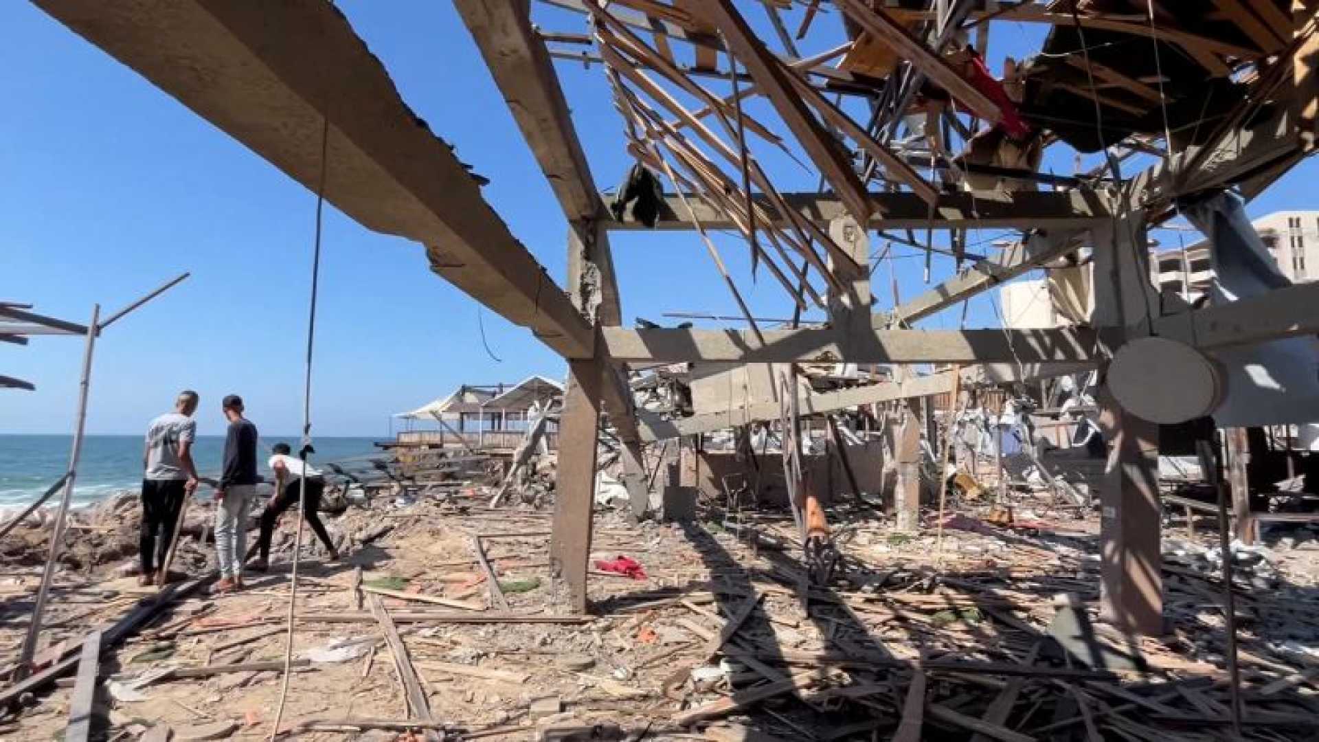 Gaza Airstrike Cafe June 2025