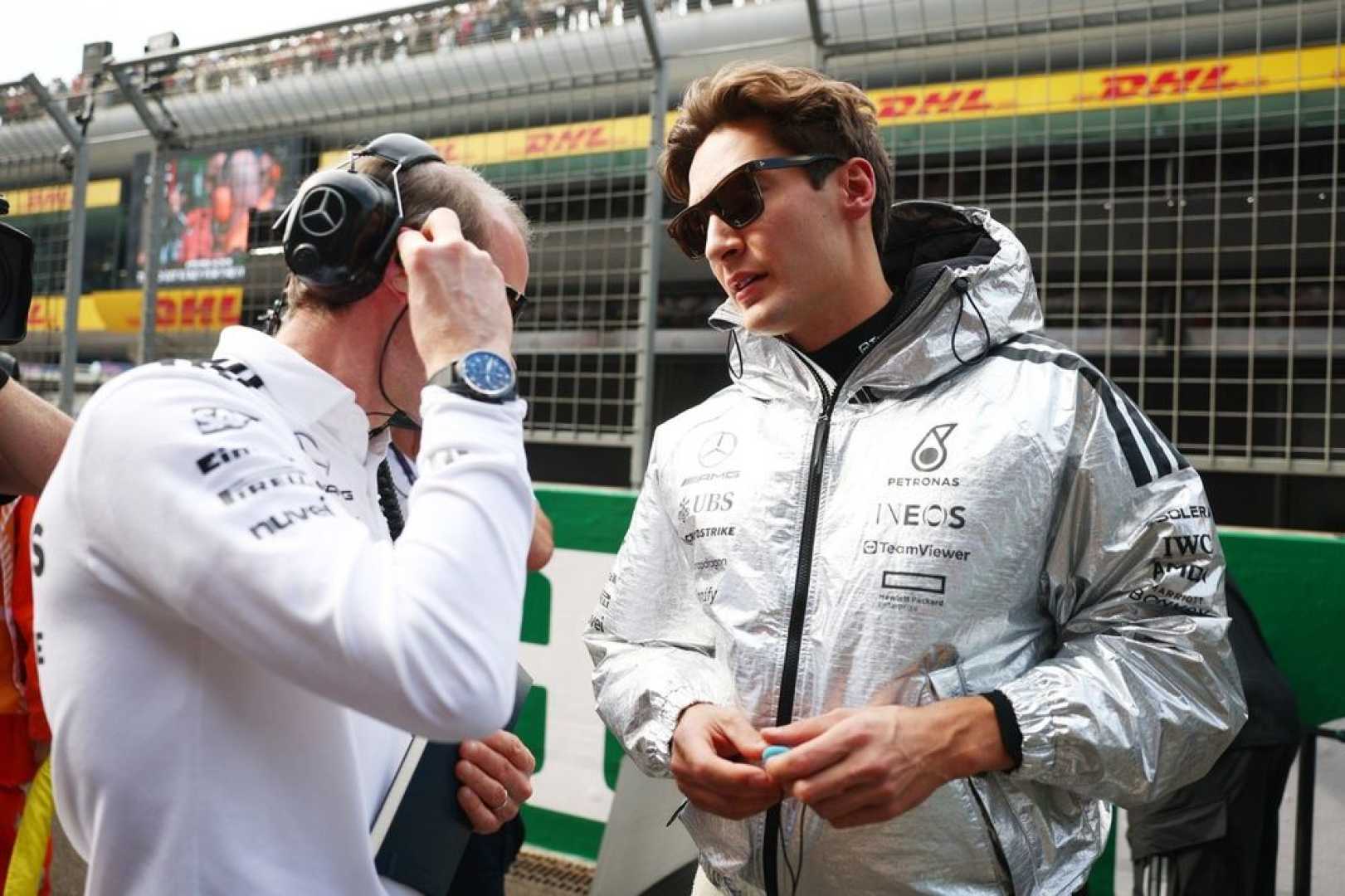 George Russell Cooling Jacket Formula 1