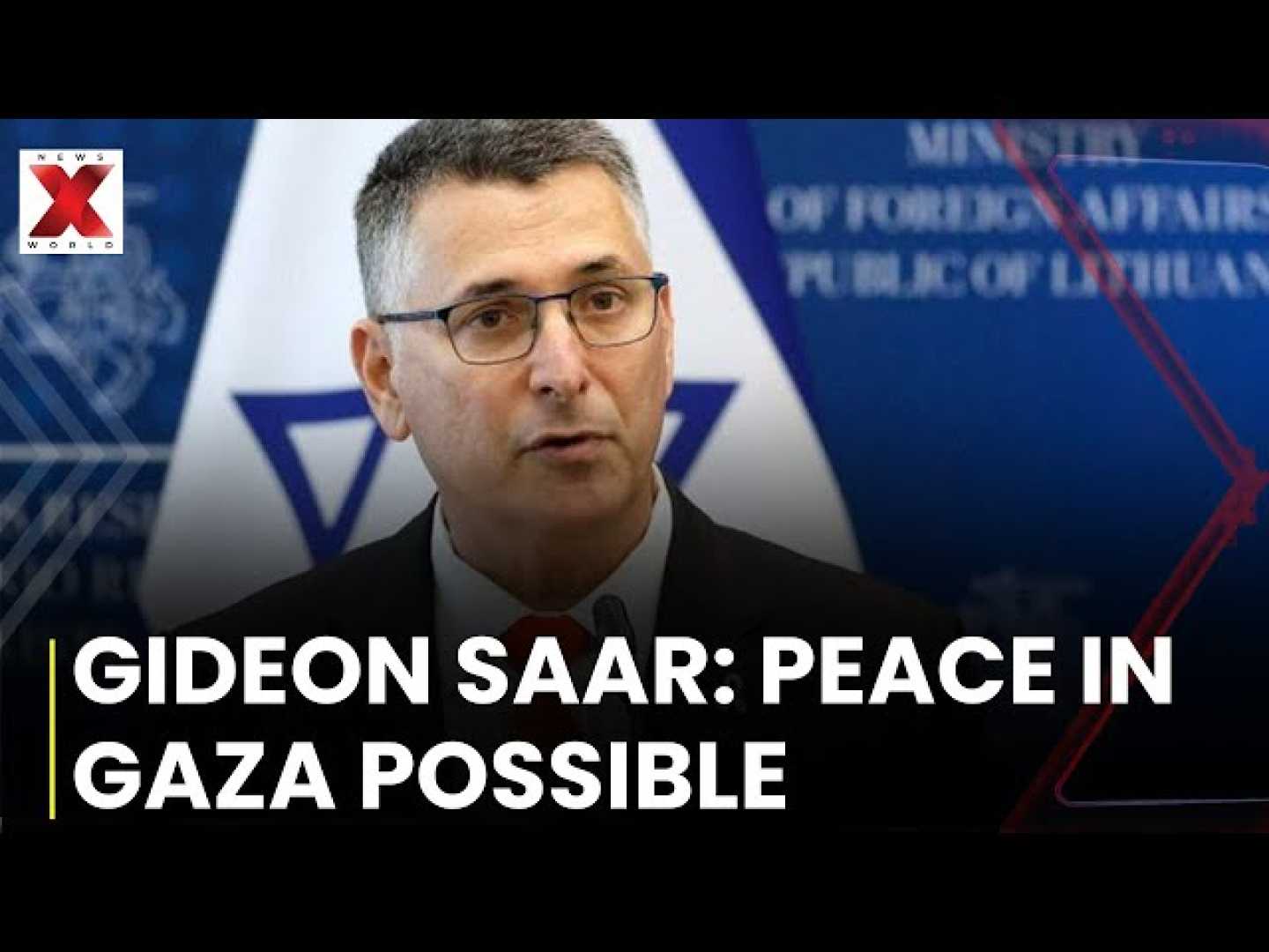 Gideon Saar Press Conference Gaza Ceasefire