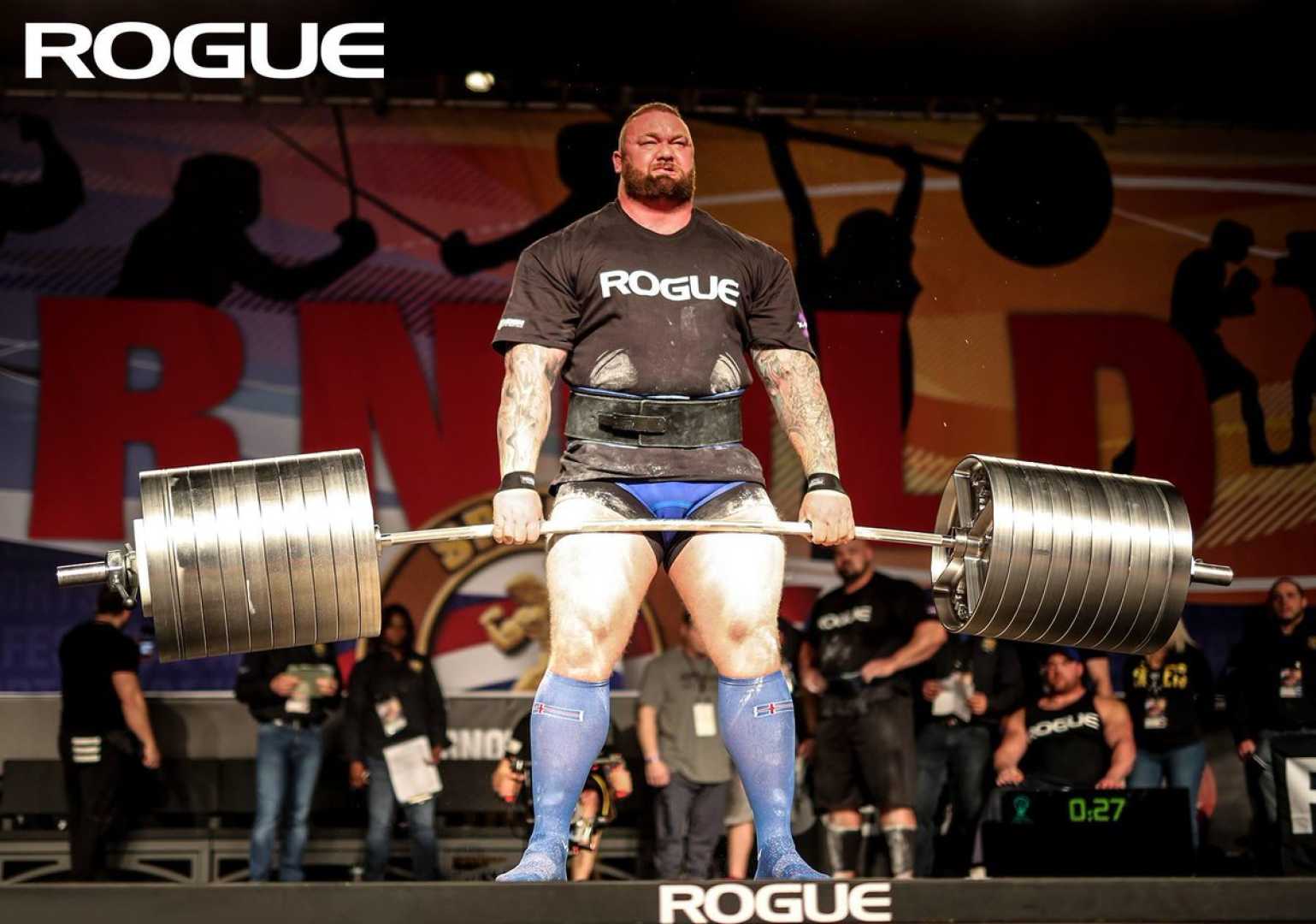 Hafthor Bjornsson Weightlifting Deadlift Competition