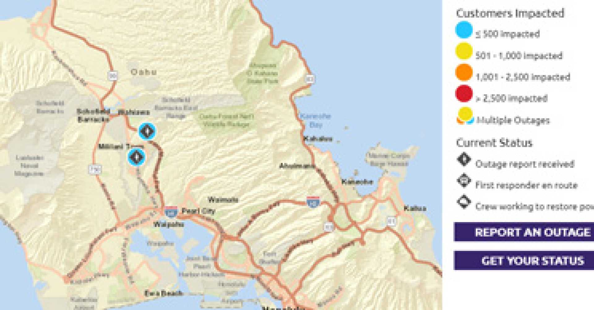 Hawaiian Electric Power Shutdown Maui