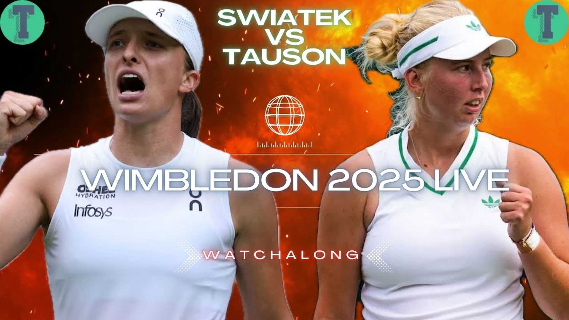 Iga Świątek Clara Tauson Wimbledon 2025