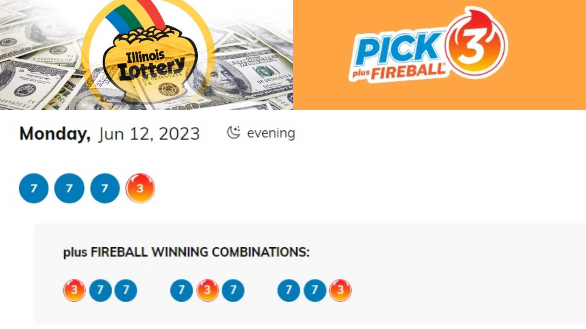 Illinois Lottery Draw Game Results