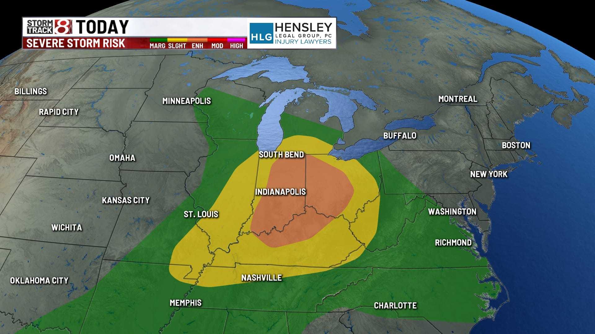 Indiana Severe Storms Risk