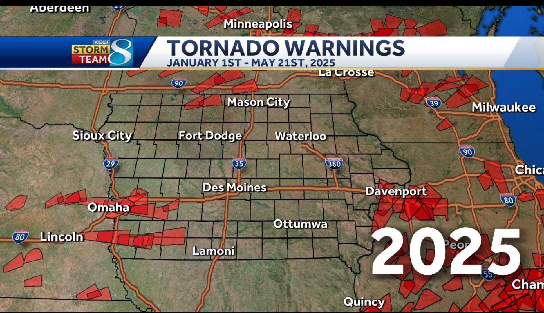 Iowa Tornado Warnings July 2025
