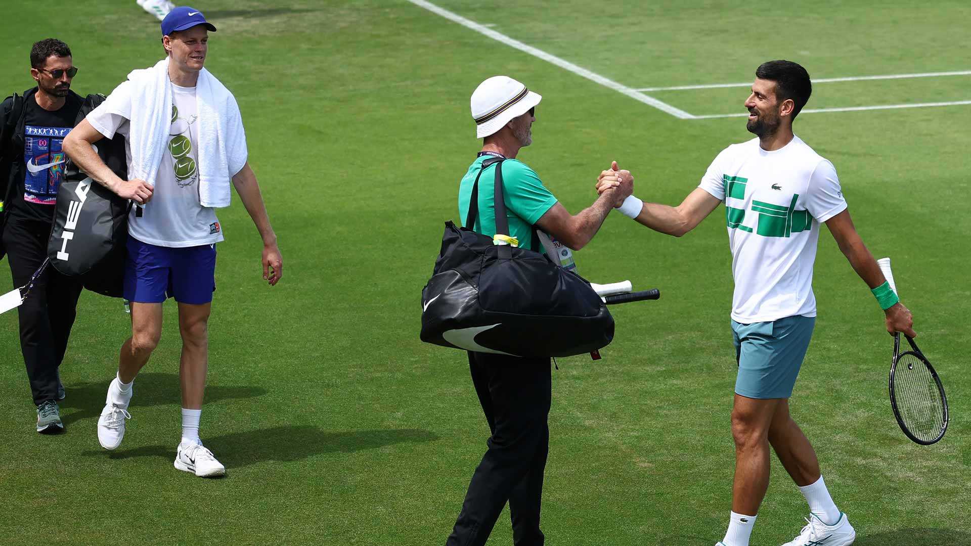 Jannik Sinner Novak Djokovic Wimbledon 2025