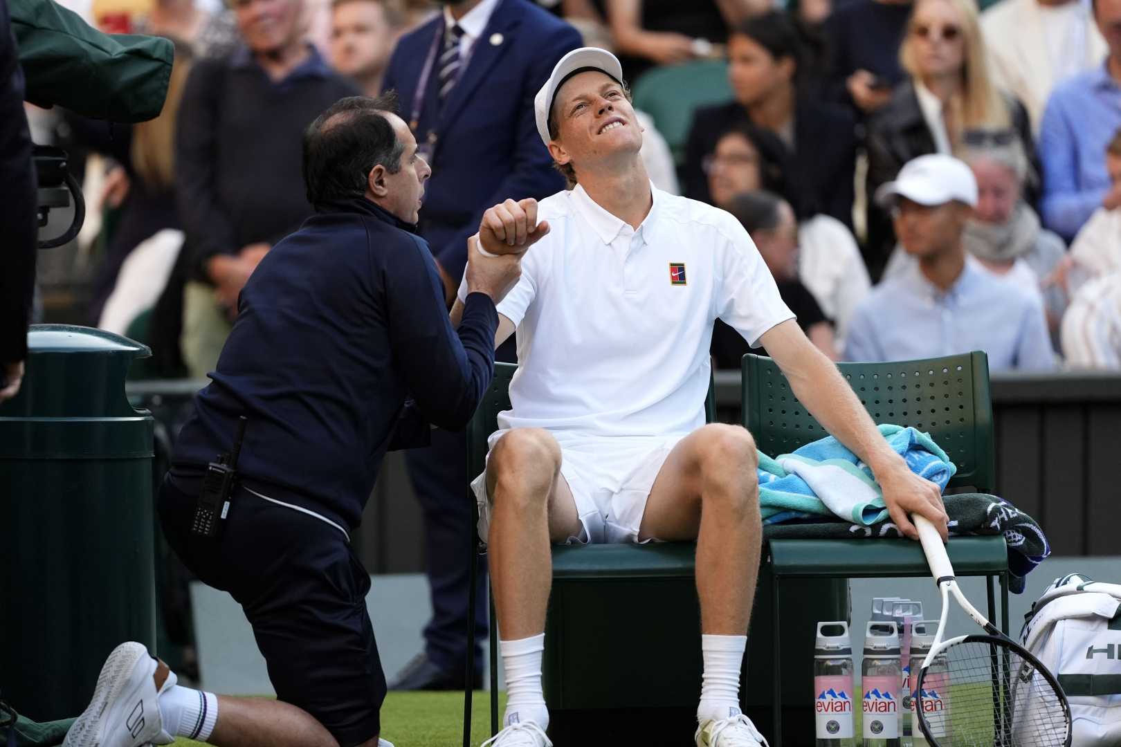 Jannik Sinner Wimbledon Match Injury
