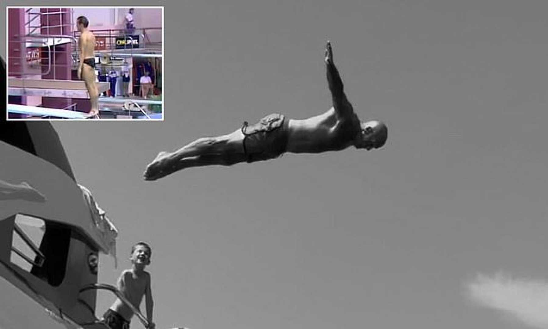 Jason Statham Diving Yacht Family Holiday
