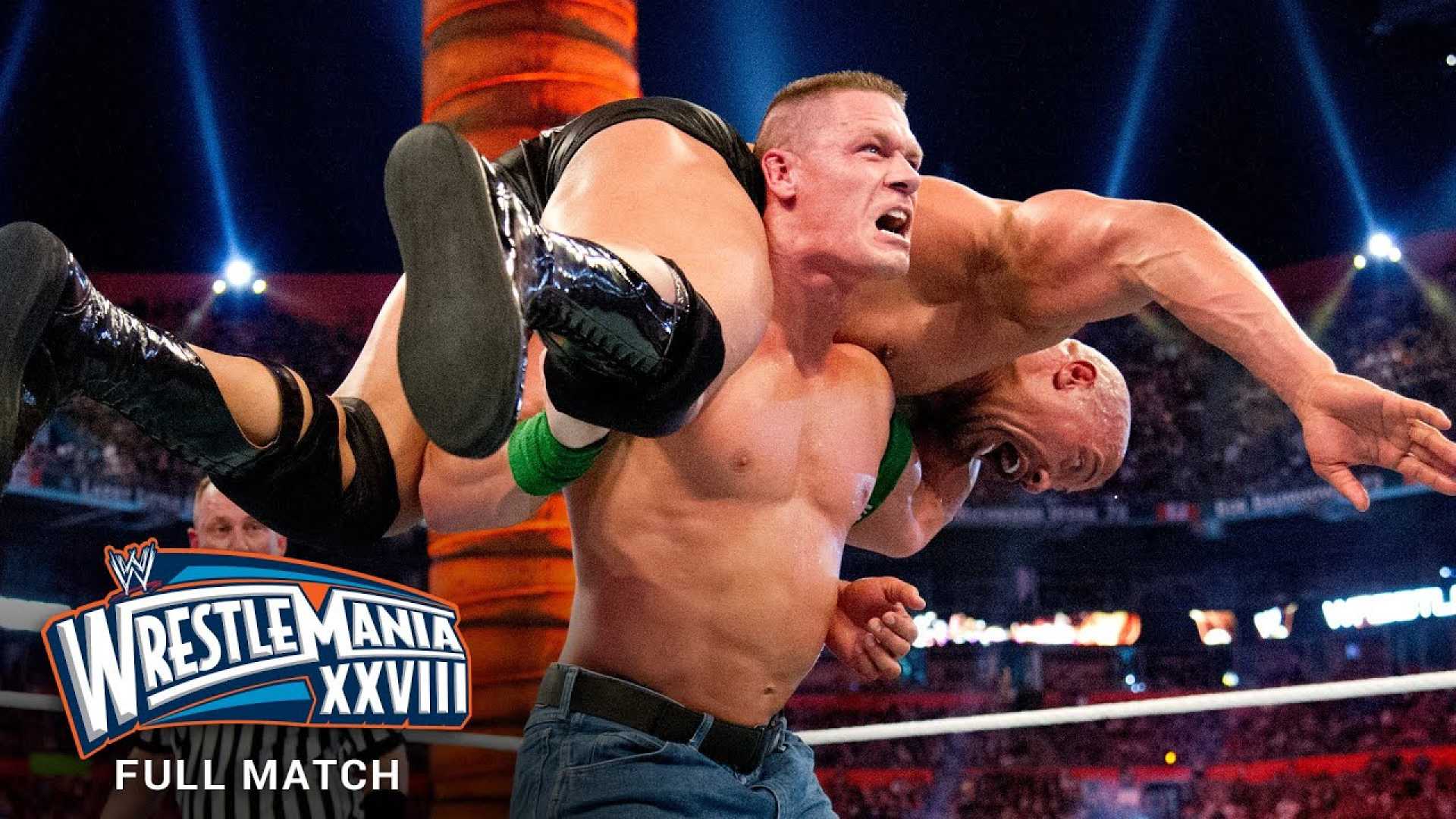 John Cena The Rock Wrestling Match