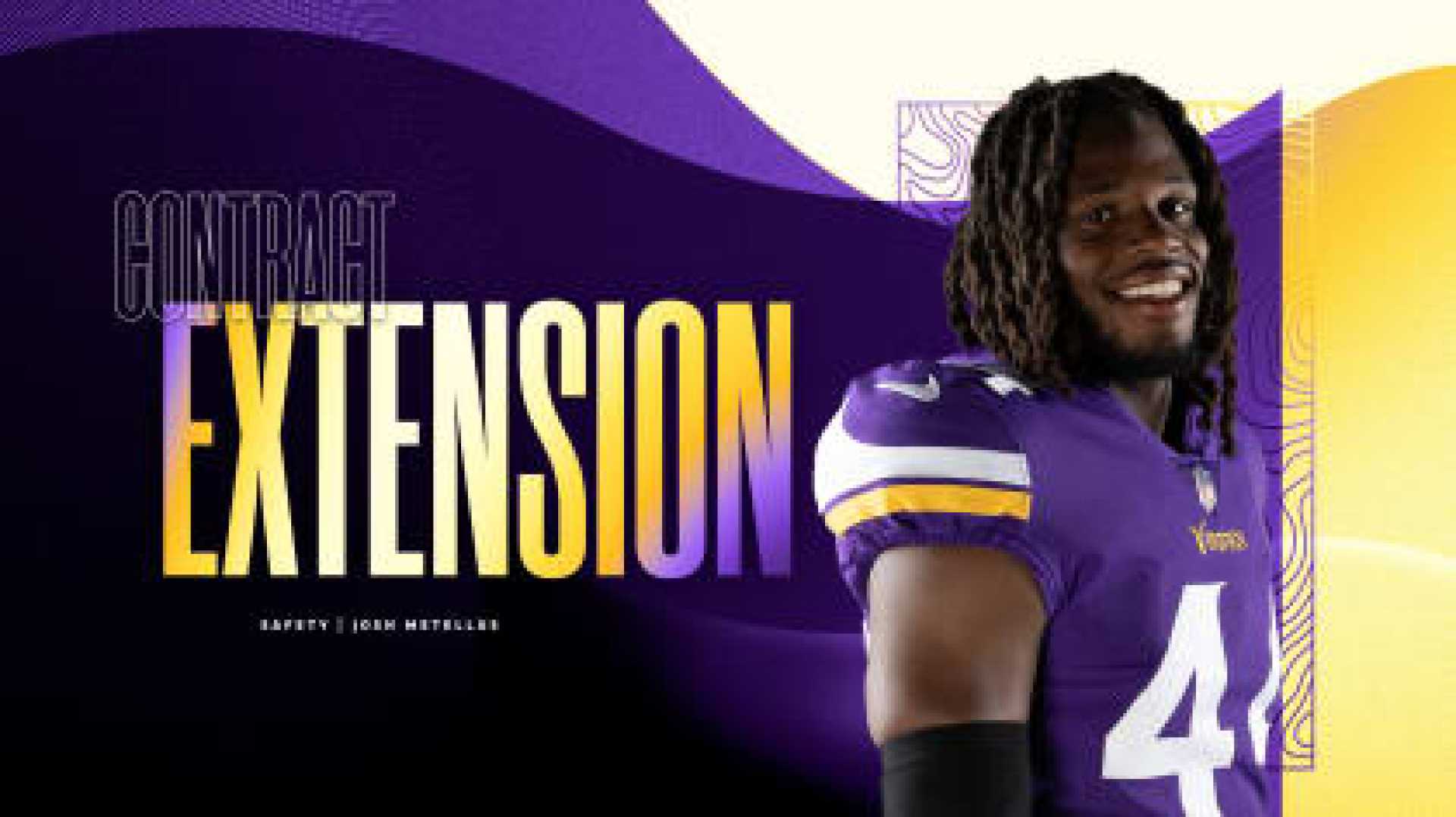 Josh Metellus Vikings Safety Contract Extension