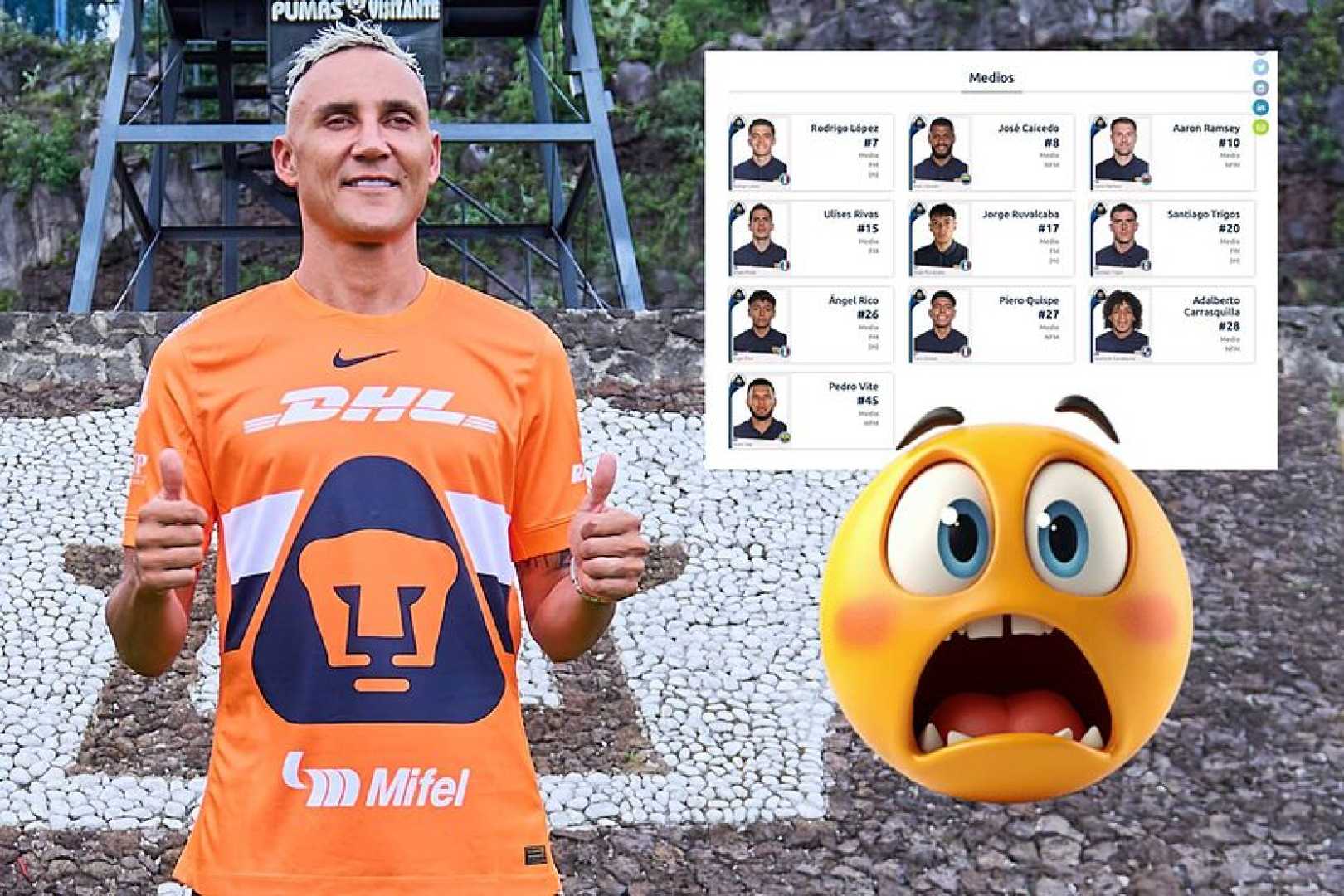 Keylor Navas Pumas Liga Mx Debut