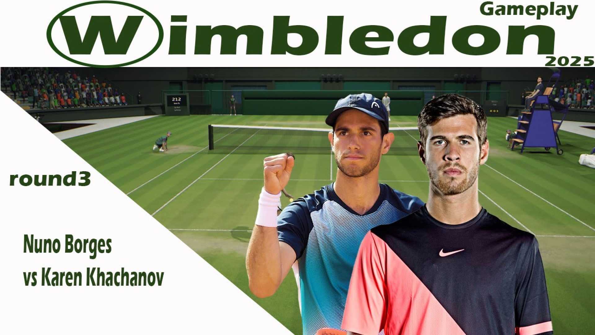 Khachanov Borges Wimbledon Match