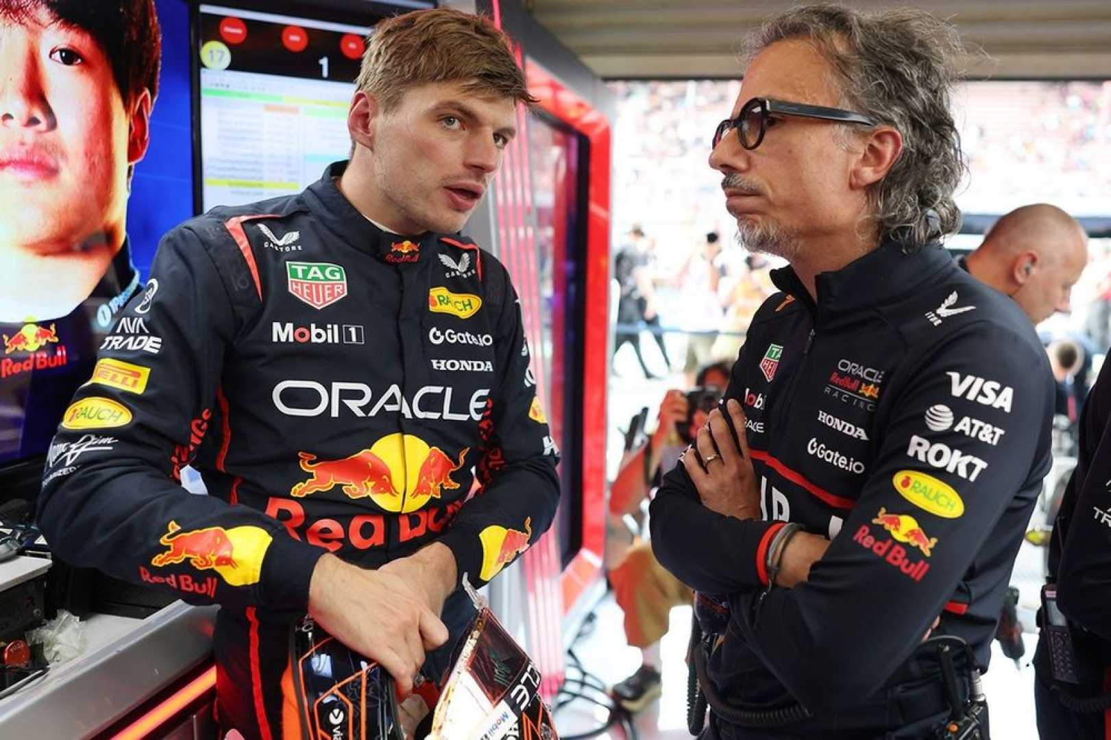 Laurent Mekies Max Verstappen F1 Red Bull