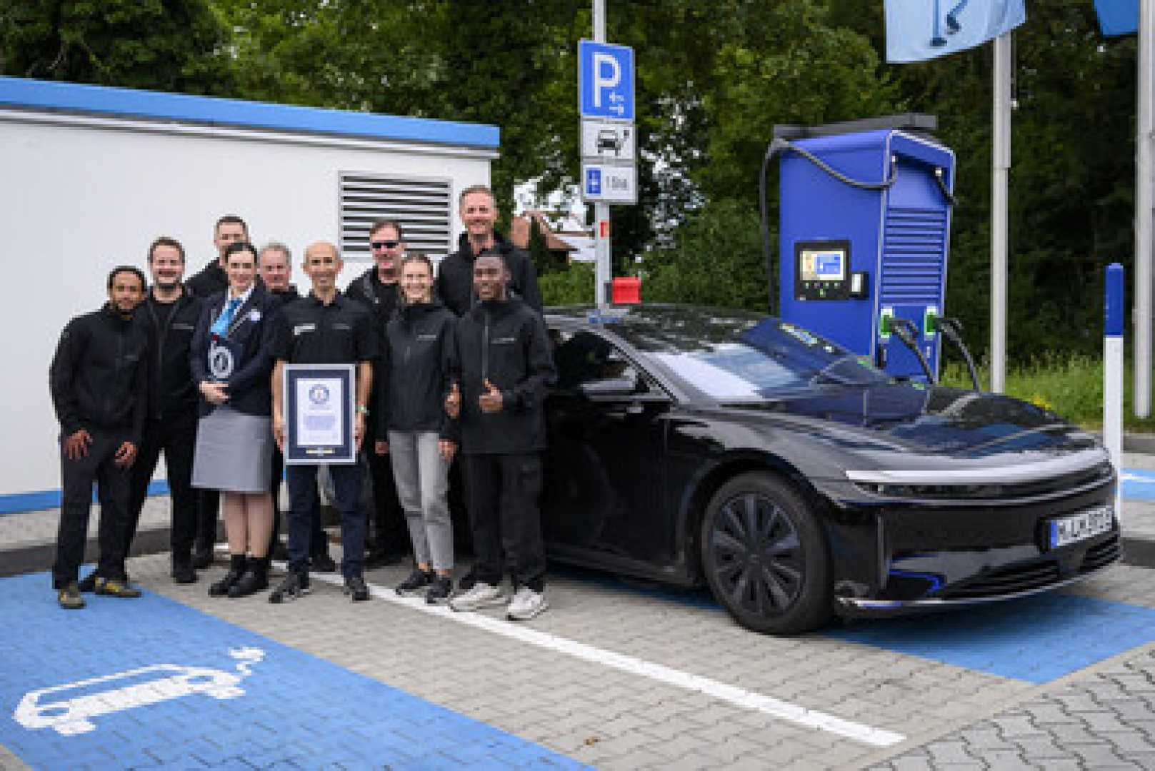 Lucid Air Grand Touring Electric Vehicle Record