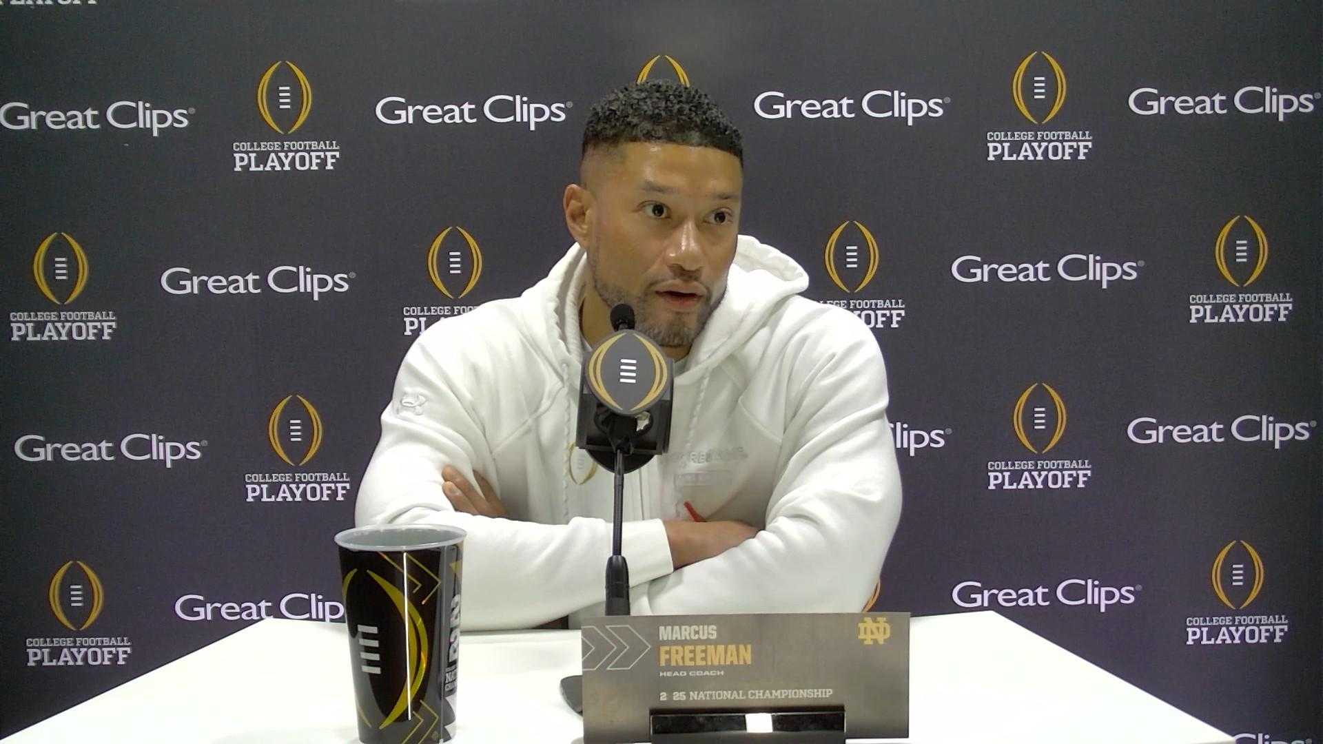 Marcus Freeman Notre Dame Football Media Days