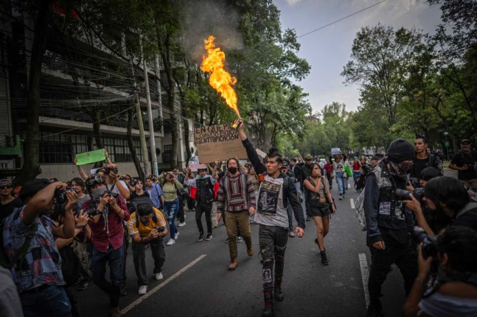 Mexico City Gentrification Protests
