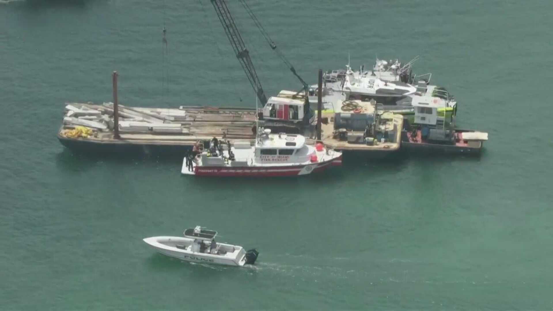 Miami Beach Barge Sailboat Collision