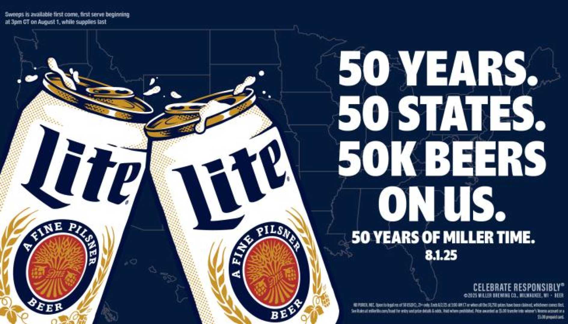 Miller Lite Beer Promotion August 2023