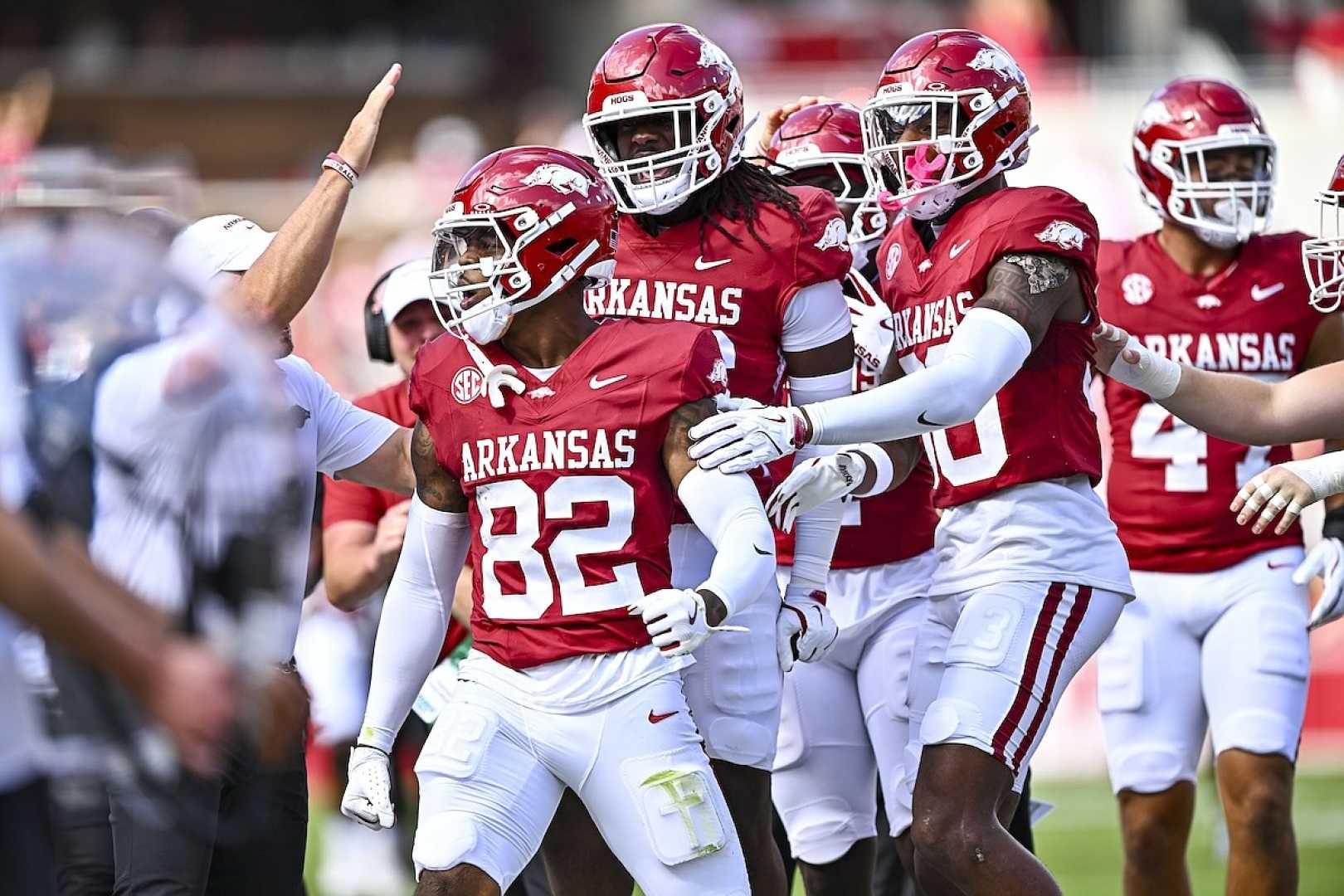 Monte Harrison Arkansas Football